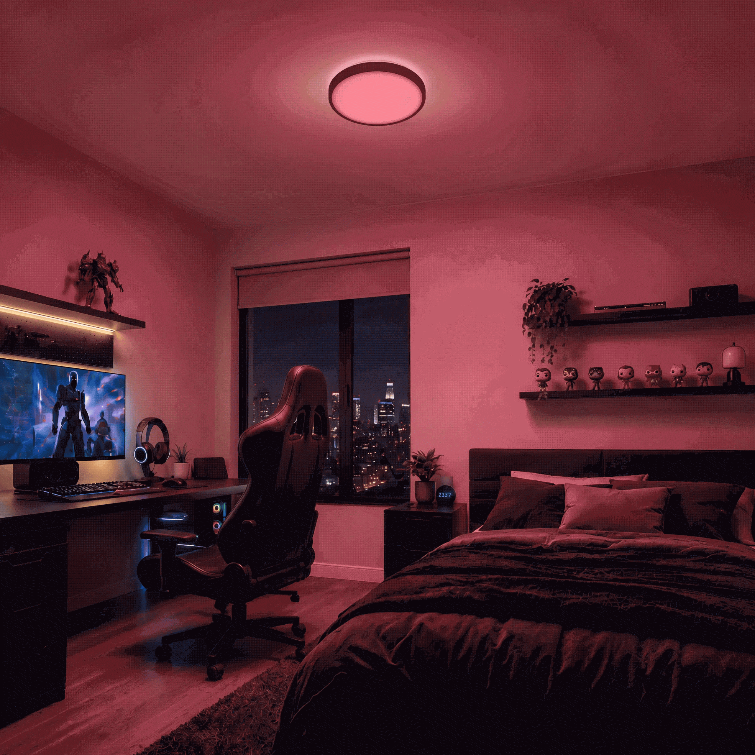 Artika Isara 12 in. (30 cm) RGBIC LED Flush Mount Interchangeable Trim - Image 19