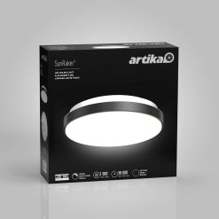 Alternative view of Artika Sunraker 10 in. (26 cm) Modern LED Flush Mount Ceiling Light