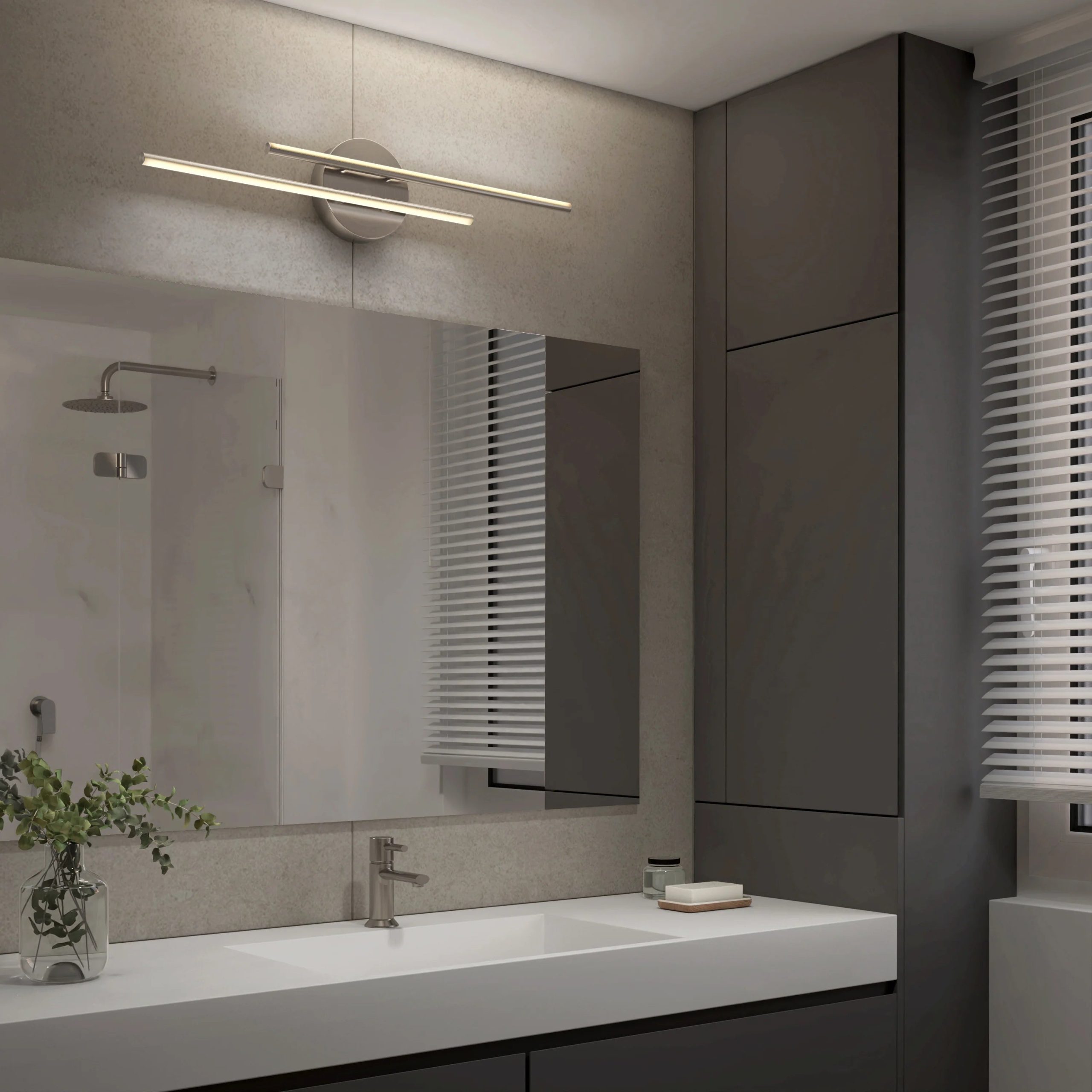 Artika Cisco 27-in (69 cm) Integrated LED 5-CCT Vanity Light Bar for Bathroom - Image 27
