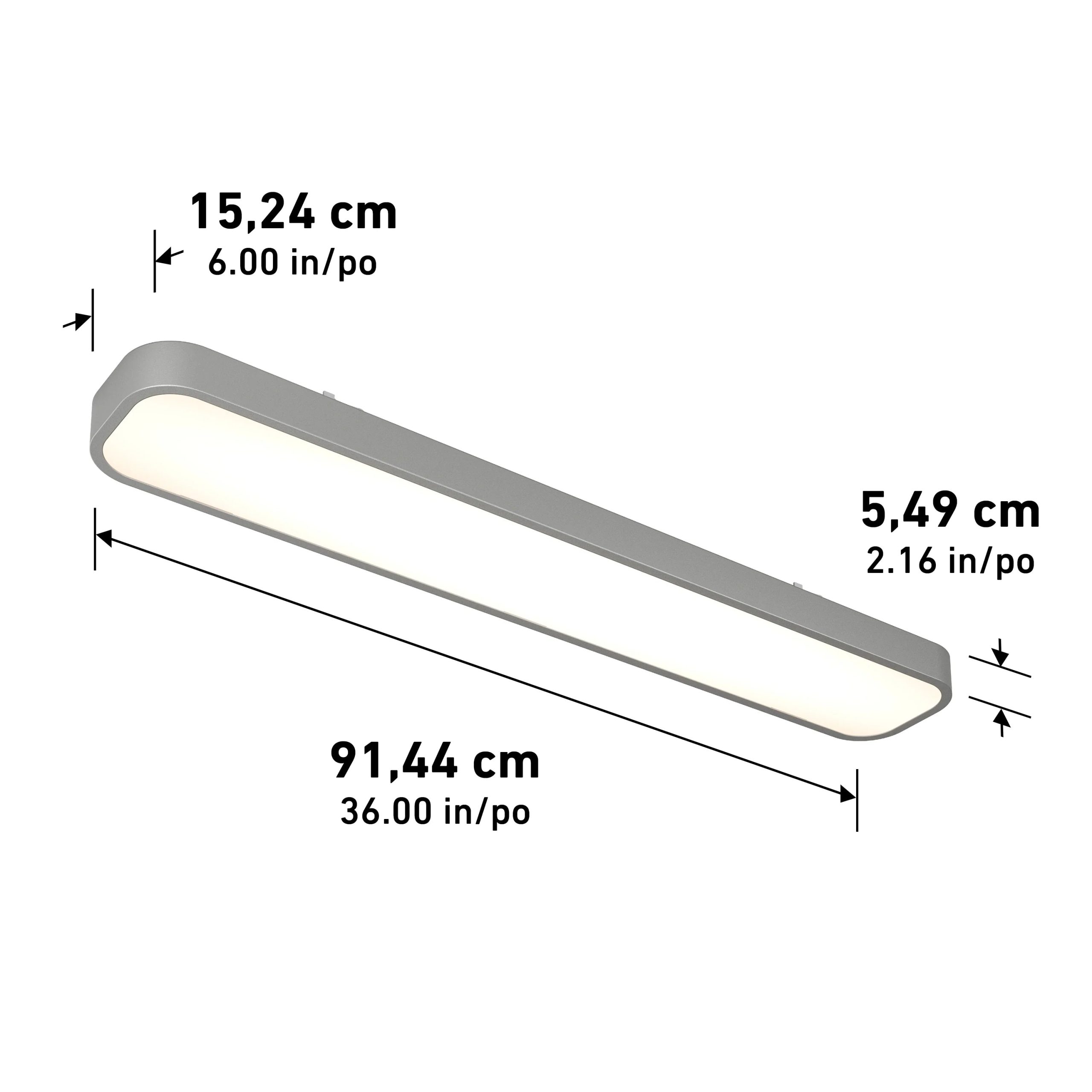 Artika Europa 36 in. x 6 in. (91 x 15 cm) Modern Flush Mount Ceiling Light - with remote - Image 13