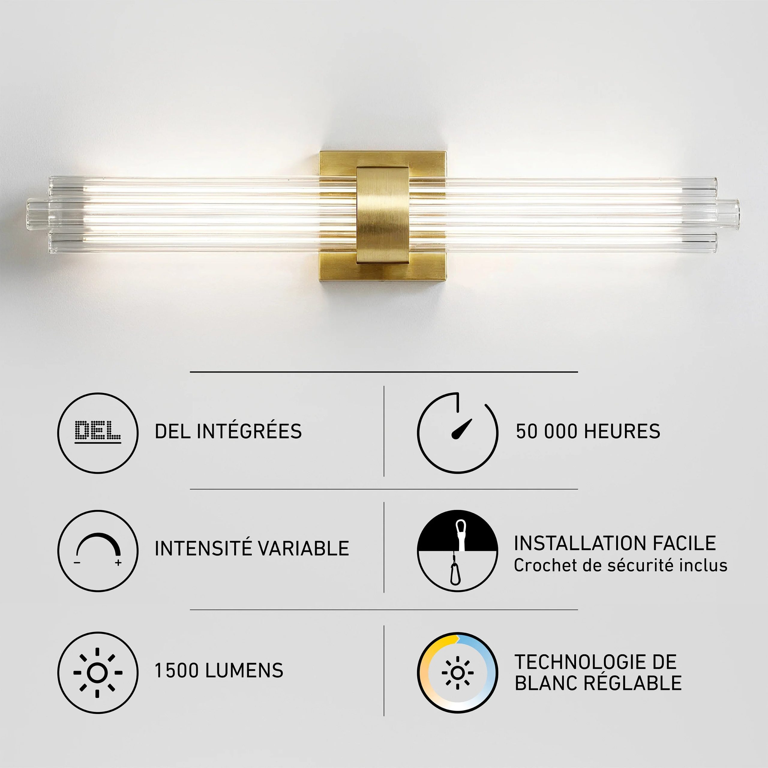 Artika Dorado 27 in. (69 cm) 1-Light LED Wall Vanity 5CCT - Image 31