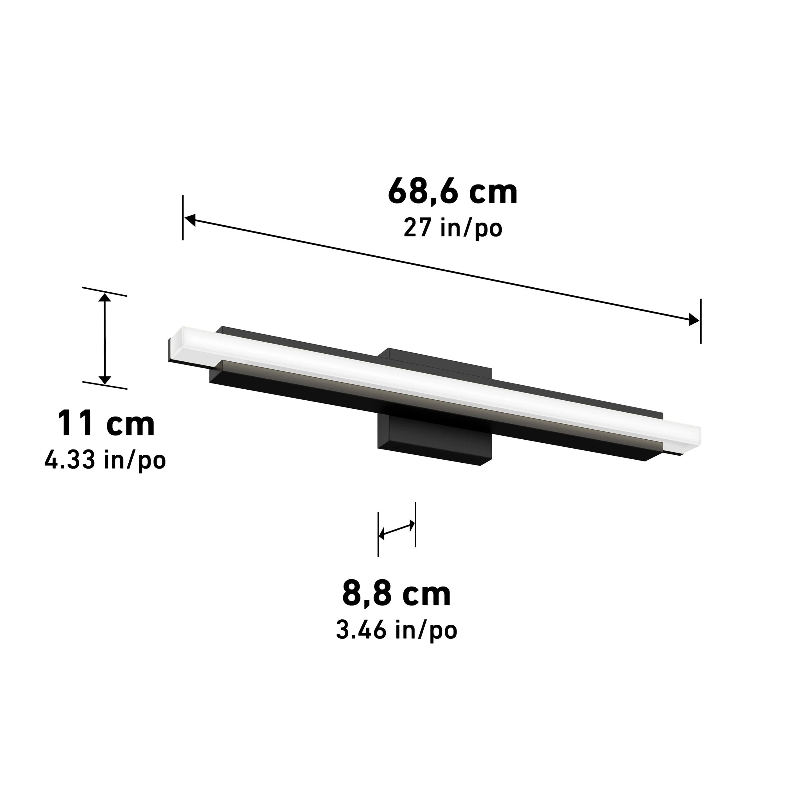 Artika Ophelia 27-in (69 cm) Integrated LED 5-CCT Vanity Light Bar for Bathroom - Image 15