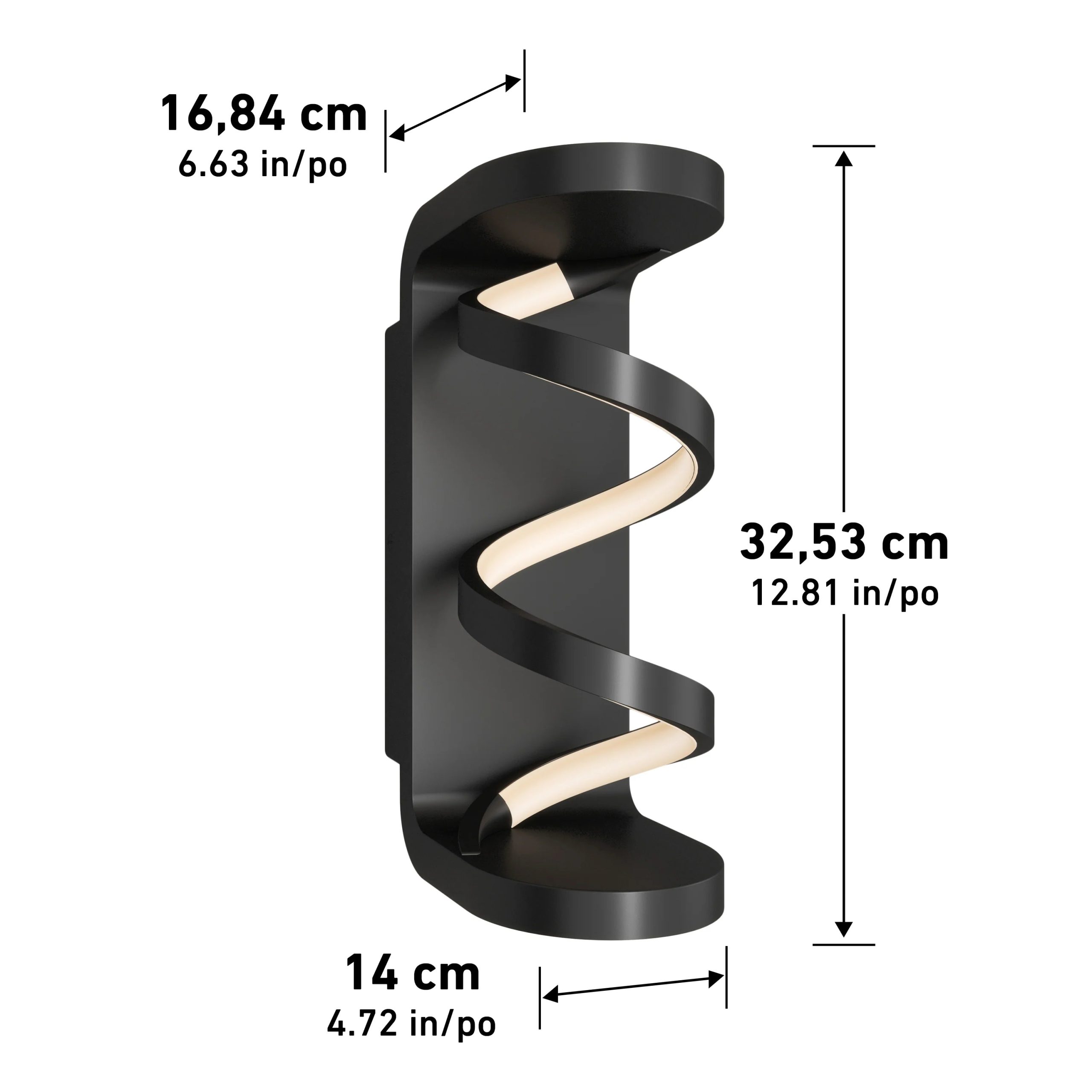 Artika Swirl indoor-outdoor LED wall light - Image 12