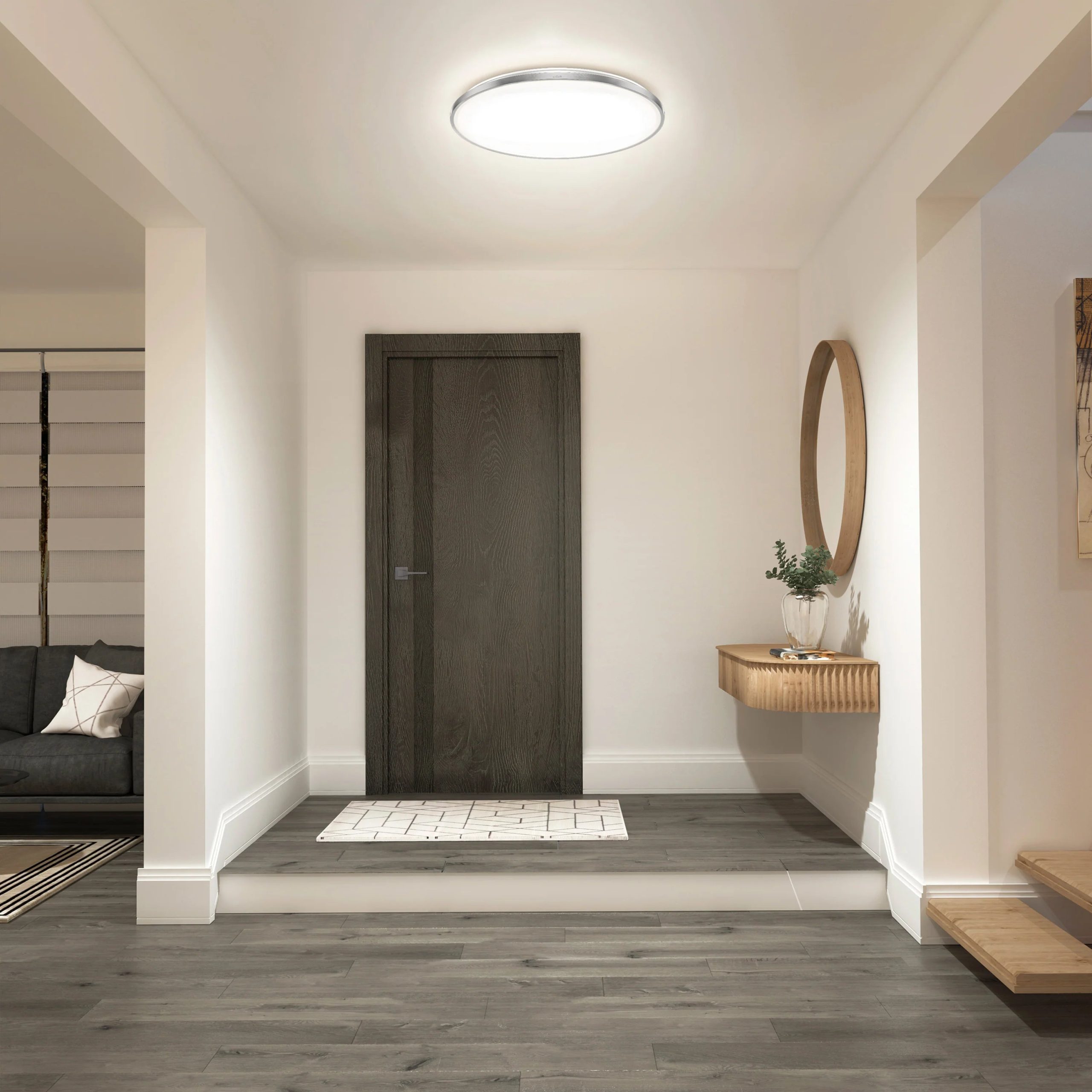 Artika Europa 21 in. (54 cm) Modern LED Flush Mount Ceiling Light - with remote - Image 17