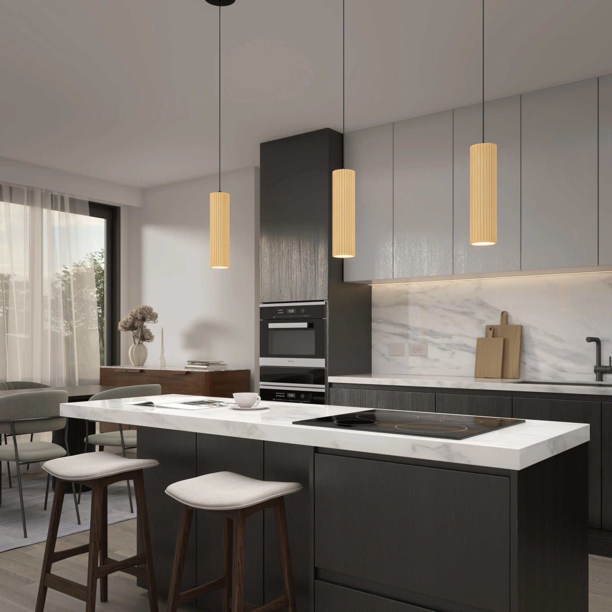 Artika Groove LED modern pendant light 3 CCT - Image 18