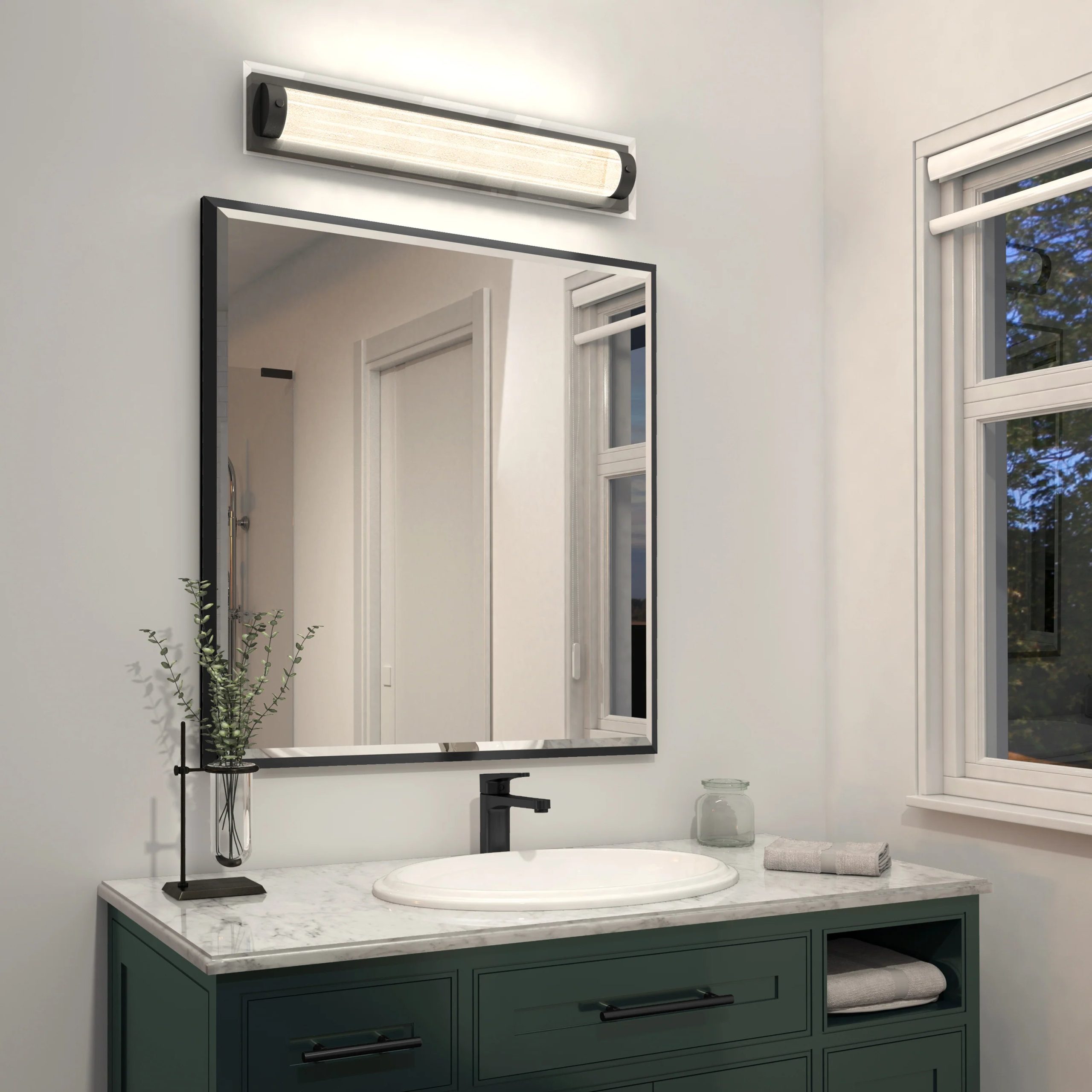 Artika Glamour 27-in (69 cm) Integrated LED 3-CCT Vanity Light Bar for Bathroom - Image 2