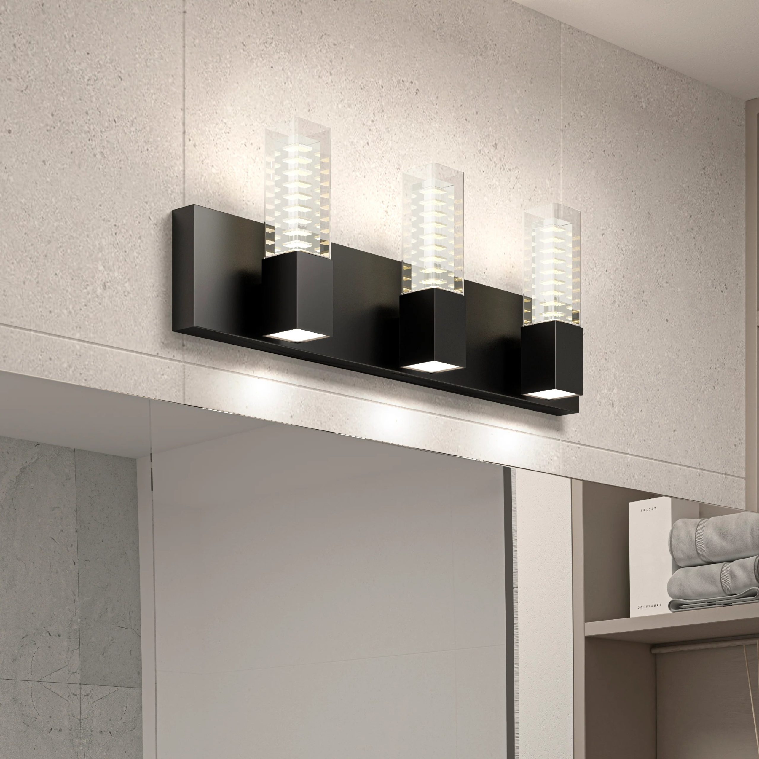 Artika Hologram 24-in (61 cm) 3-Light Modern LED 5-CCT Vanity Light for Bathroom - Image 24