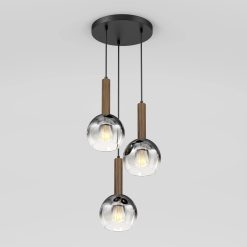 Alternative view of Artika Ardel Spiral 3-Light Pendant without Bulbs