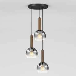 Artika Ardel Spiral 3-Light Pendant without Bulbs