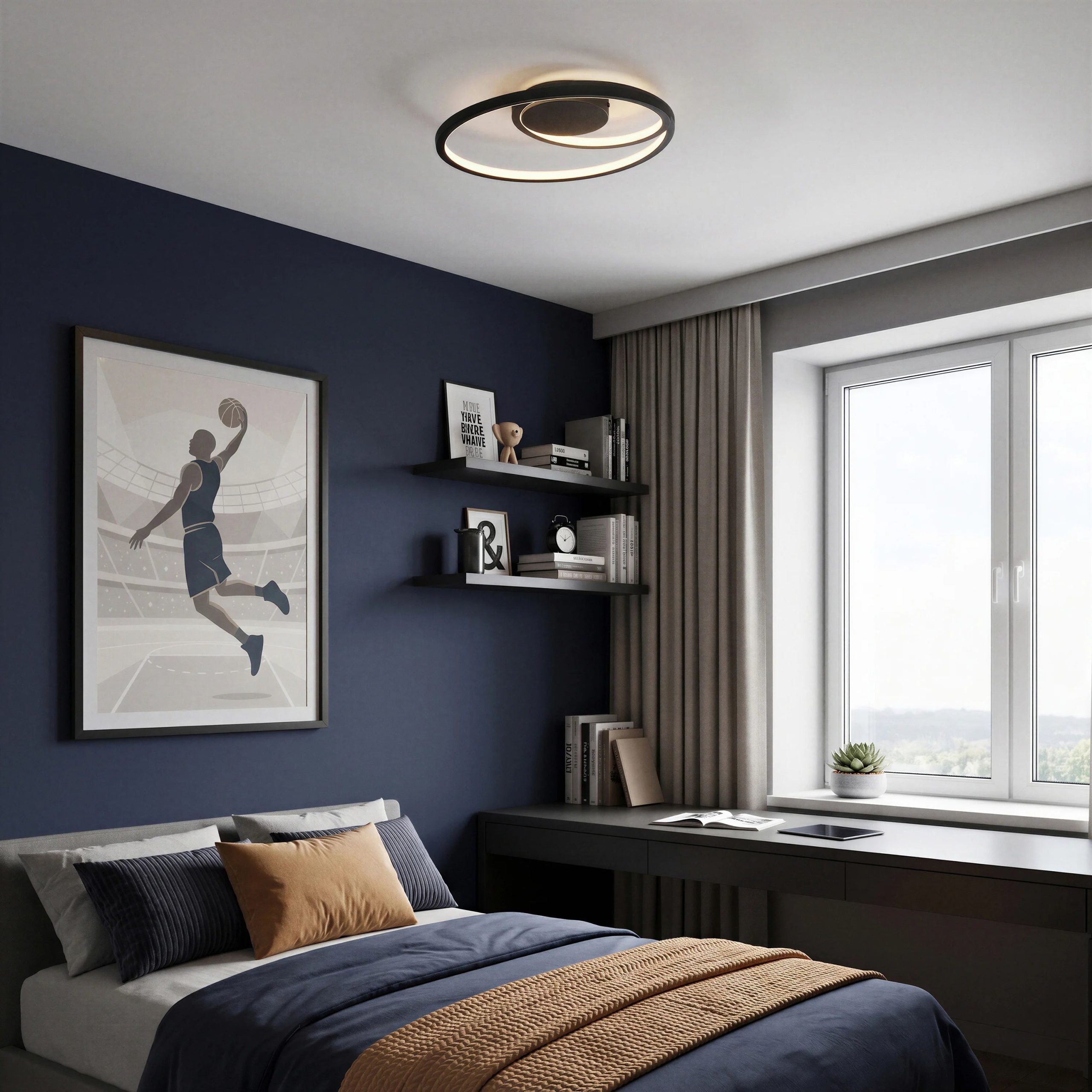Artika Salto 14 in. (36 cm) Modern LED Flush Mount Ceiling Light - Image 14