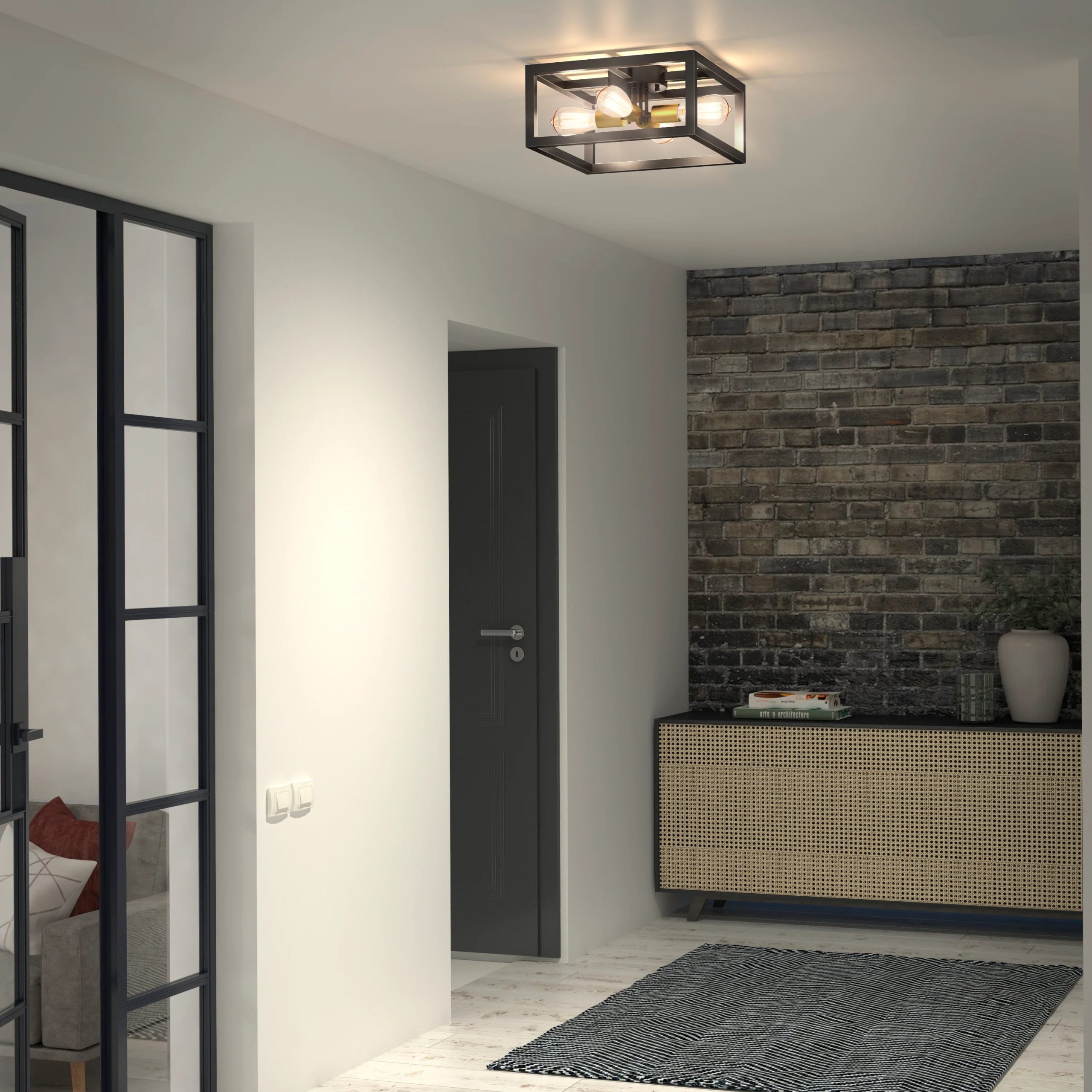 Artika Princeton 4-light 15 in. (38 cm) LED Flush Mount Ceiling Light - Image 2
