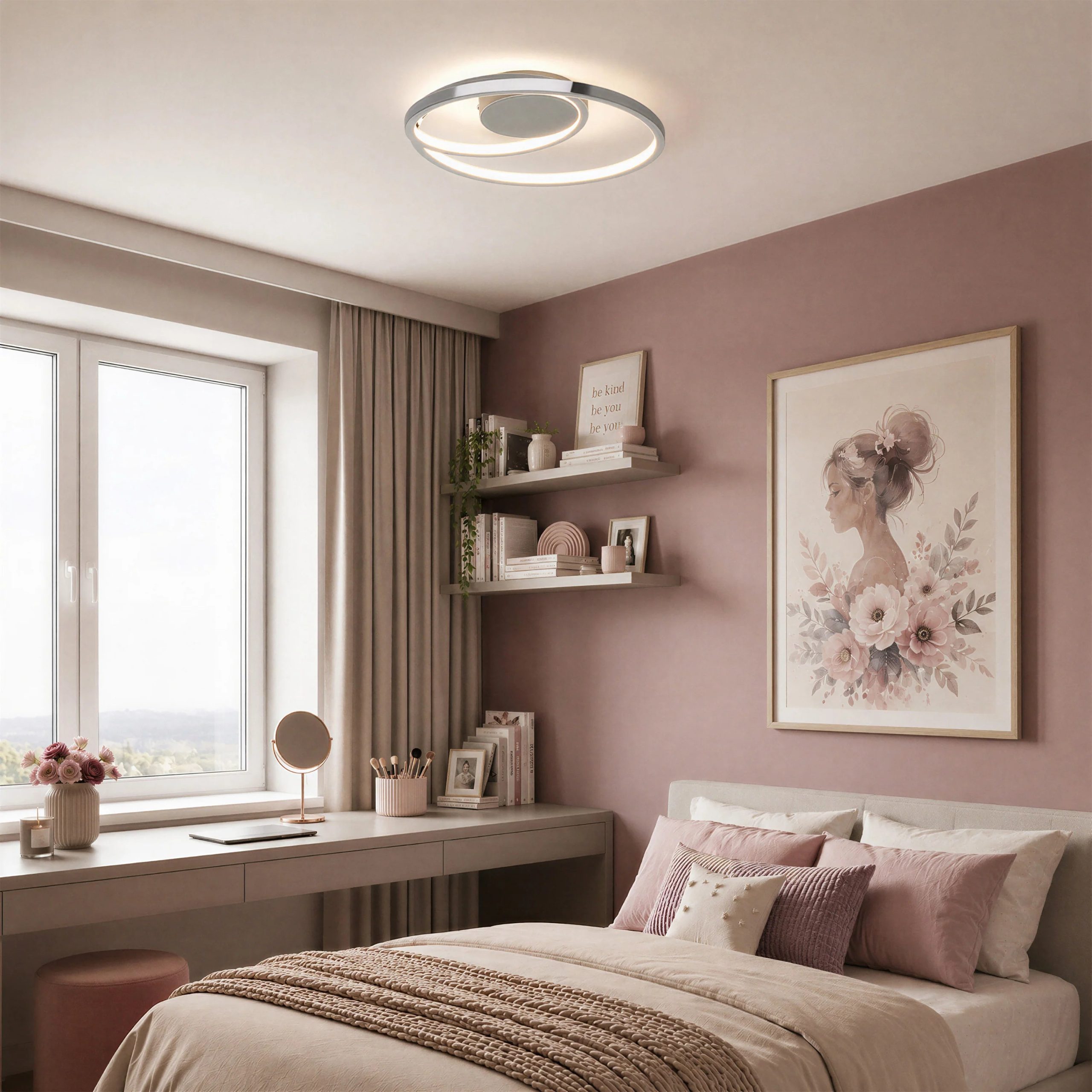 Artika Salto 14 in. (36 cm) Modern LED Flush Mount Ceiling Light - Image 4