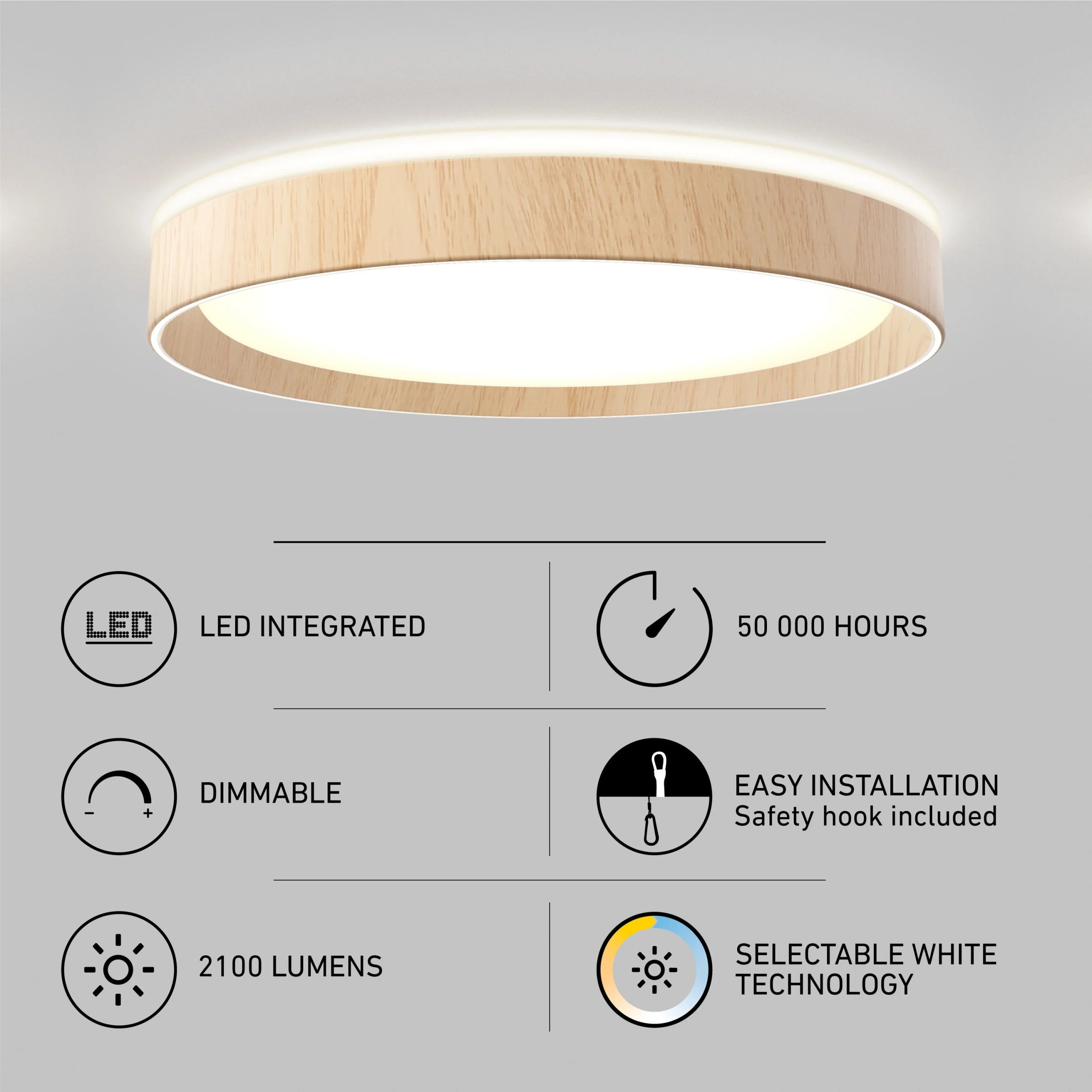 Artika Callisto 15 in. (38 cm) Modern LED Flush Mount Ceiling Light 5 CCT - Image 19