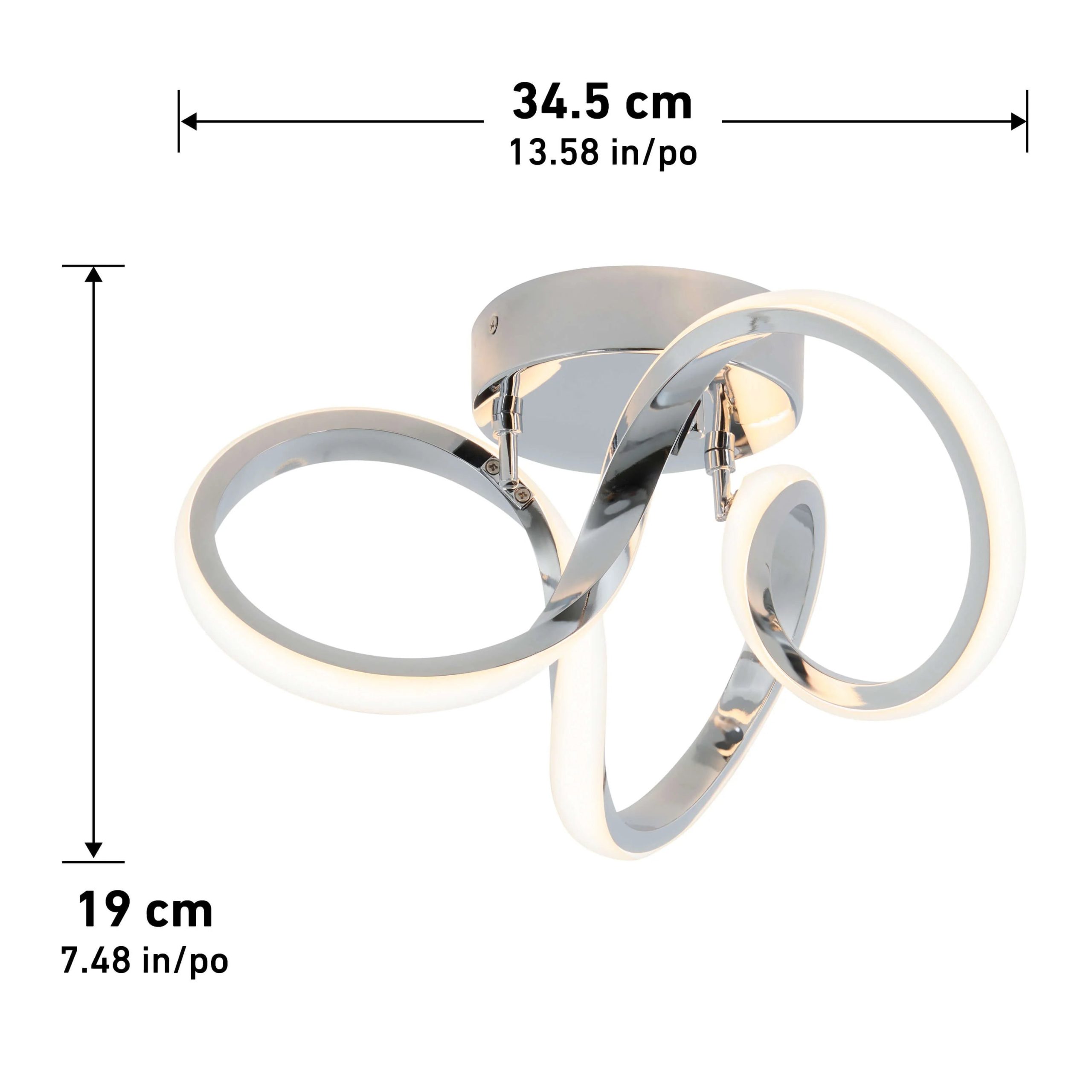 Artika Swirl 14 in. (35 cm) Modern LED Flush Mount Ceiling Light - Image 11