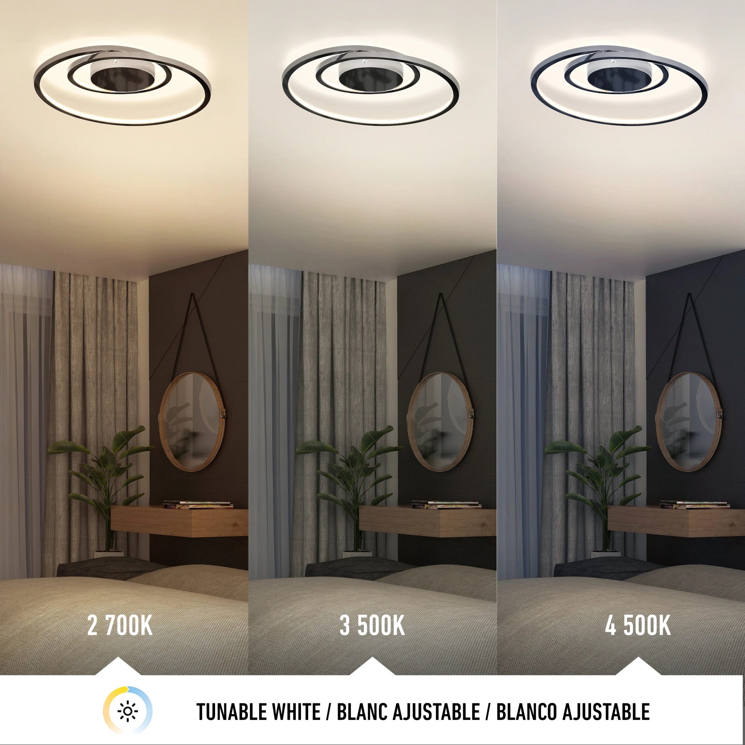 Artika Salto 14 in. (36 cm) Modern LED Flush Mount Ceiling Light - Image 3