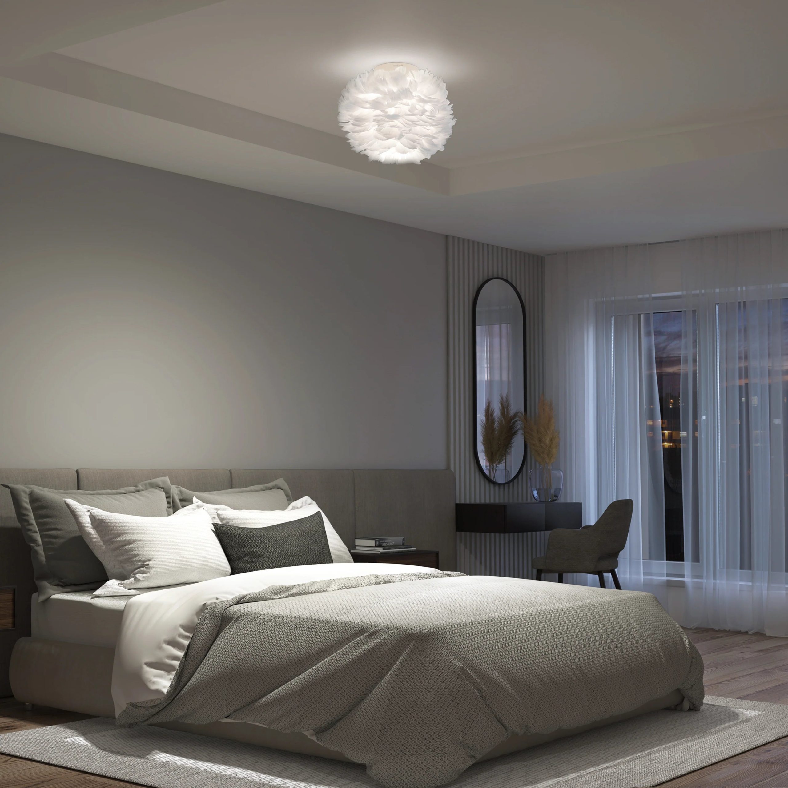 Artika Plume 12 in. (31 cm) Modern LED Flush Mount Ceiling Light - Image 9