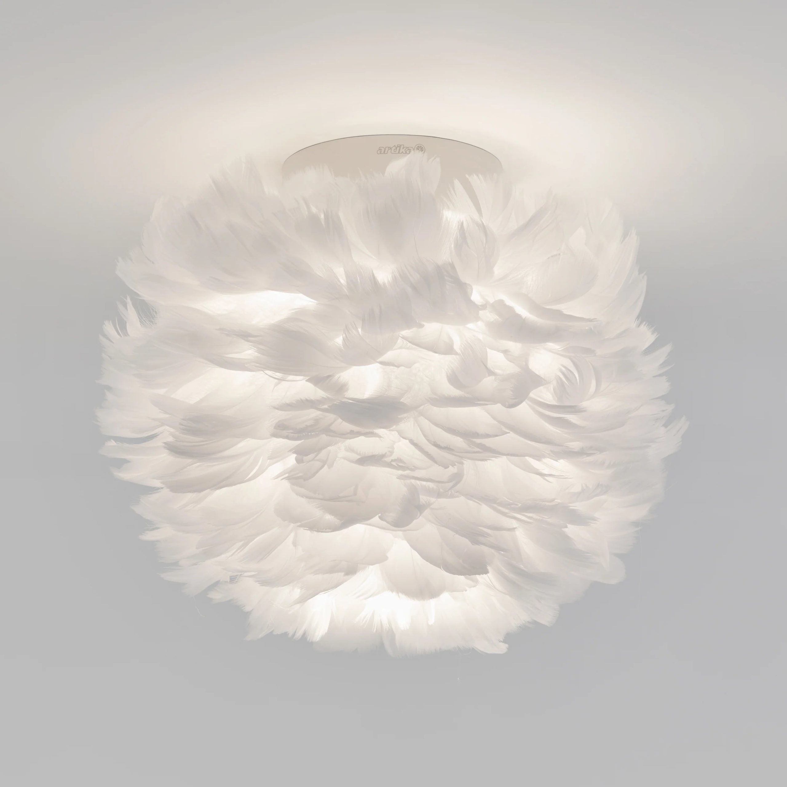Artika Plume 12 in. (31 cm) Modern LED Flush Mount Ceiling Light