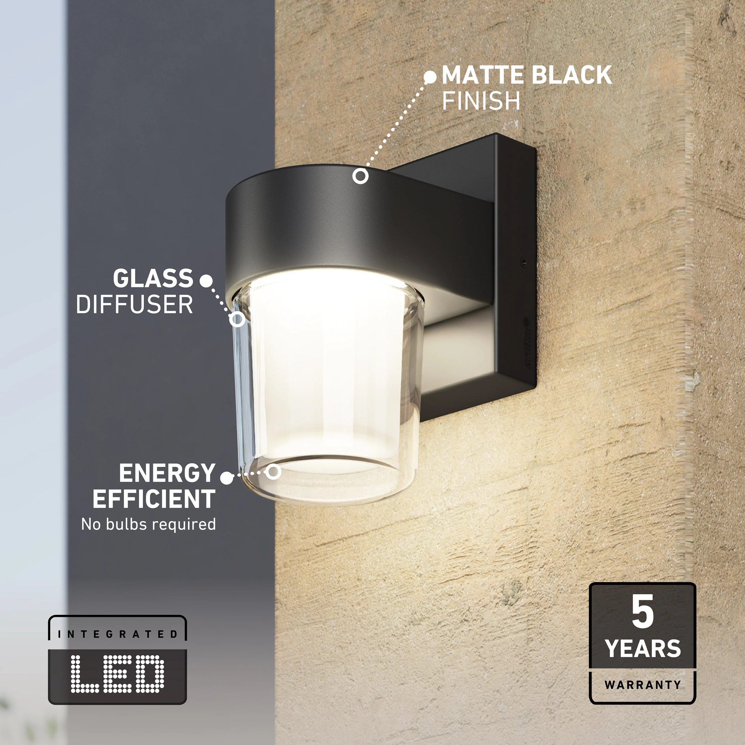Artika Halden indoor-outdoor LED wall light 5 CCT - Image 9