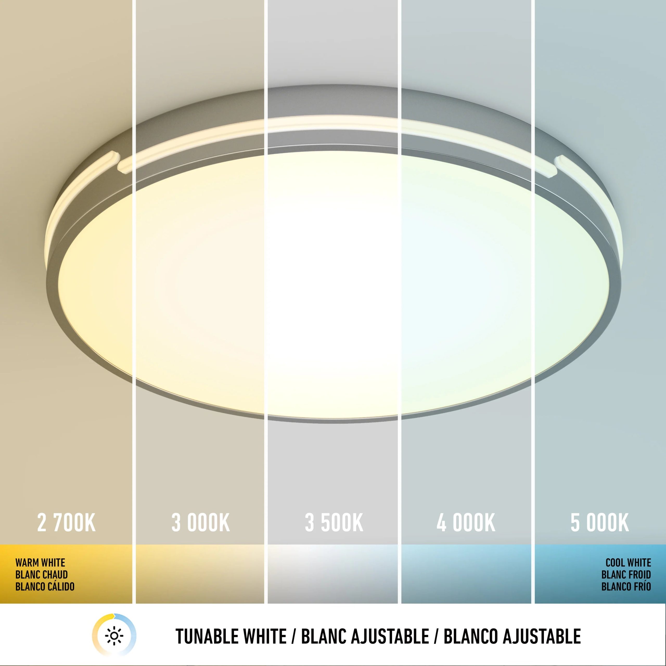 Artika Delray 16 in. (40 cm) Modern LED Flush Mount Ceiling Light 5 CCT - Image 18