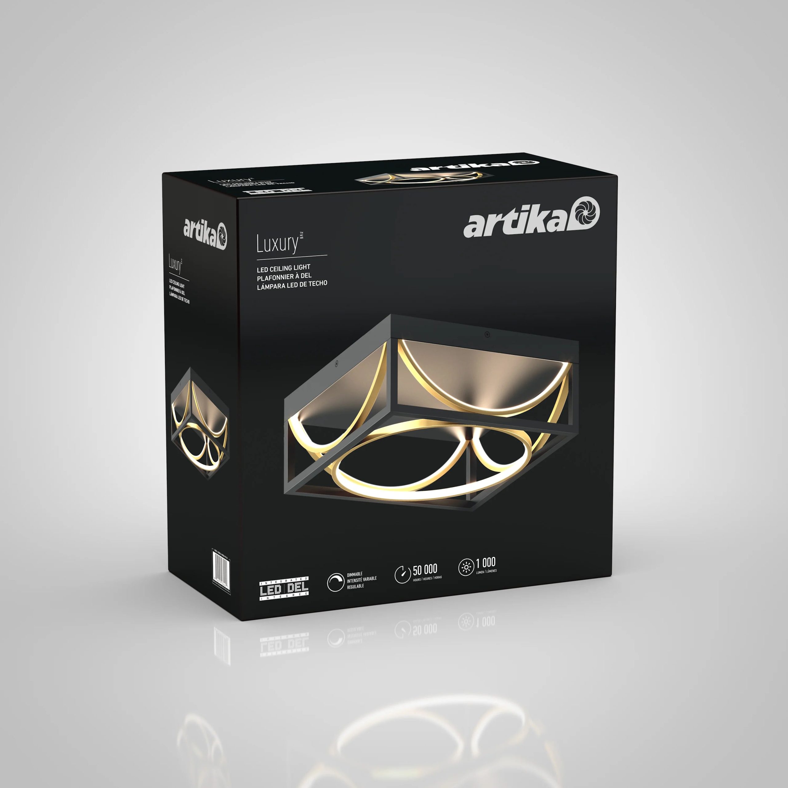 Artika Luxury 13 in. (33 cm) Modern LED Flush Mount Ceiling Light - Image 9