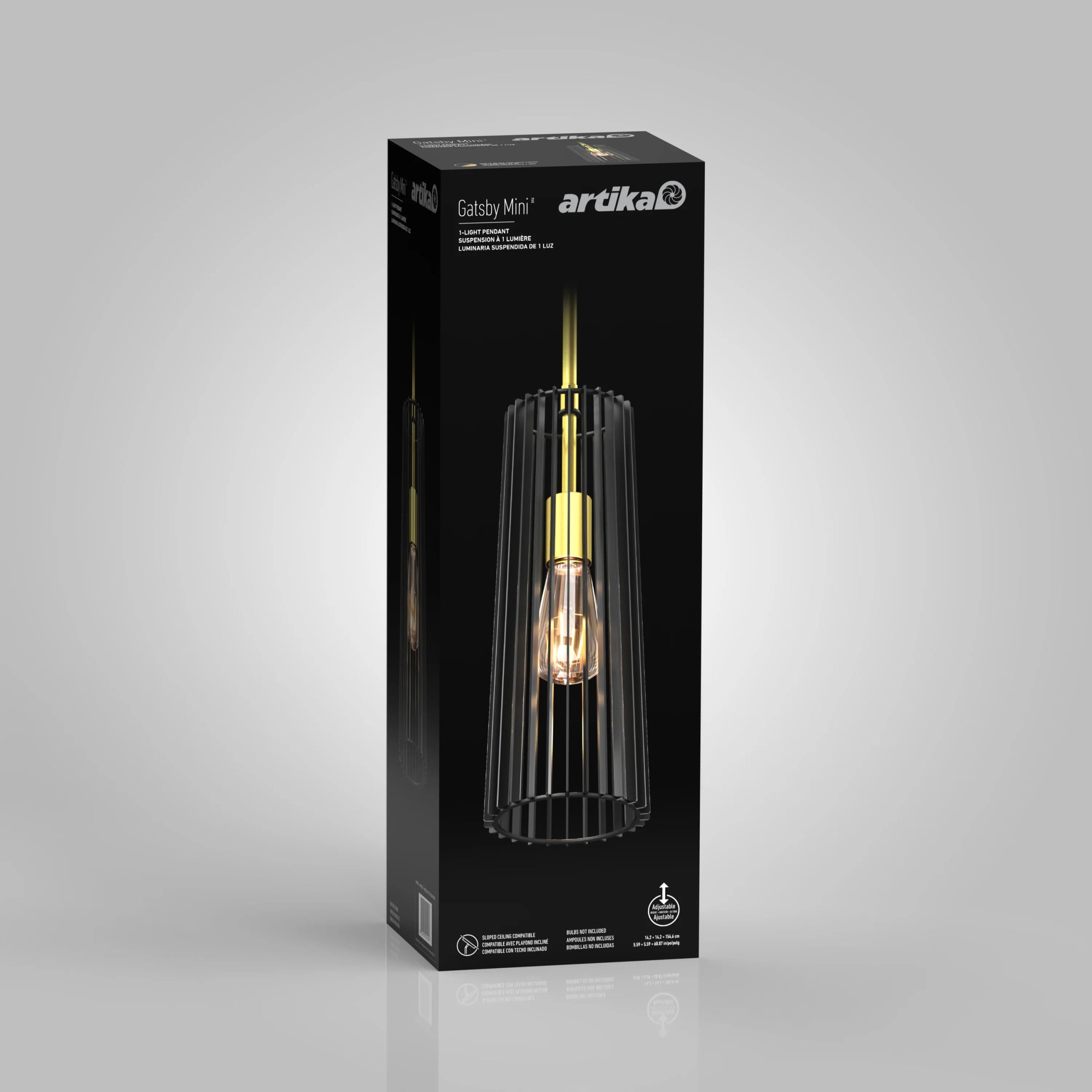 Artika Gatsby Minis modern mid-century pendant light - Image 2