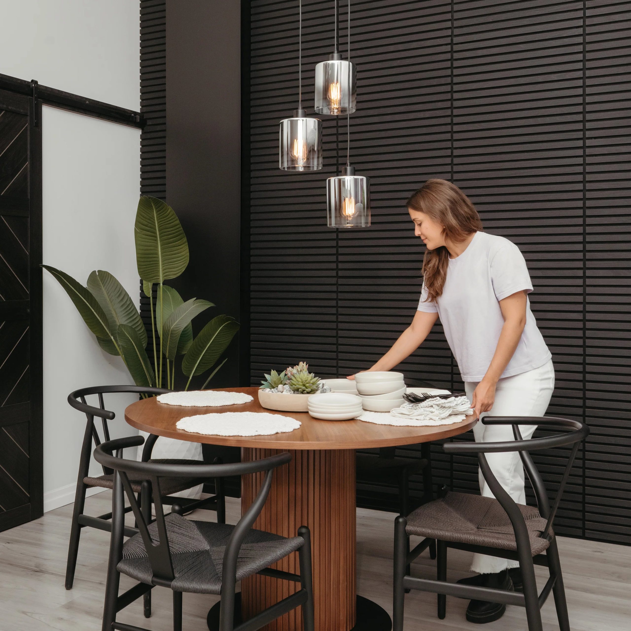Artika Haze moderns 3-light pendant light glass - Image 6