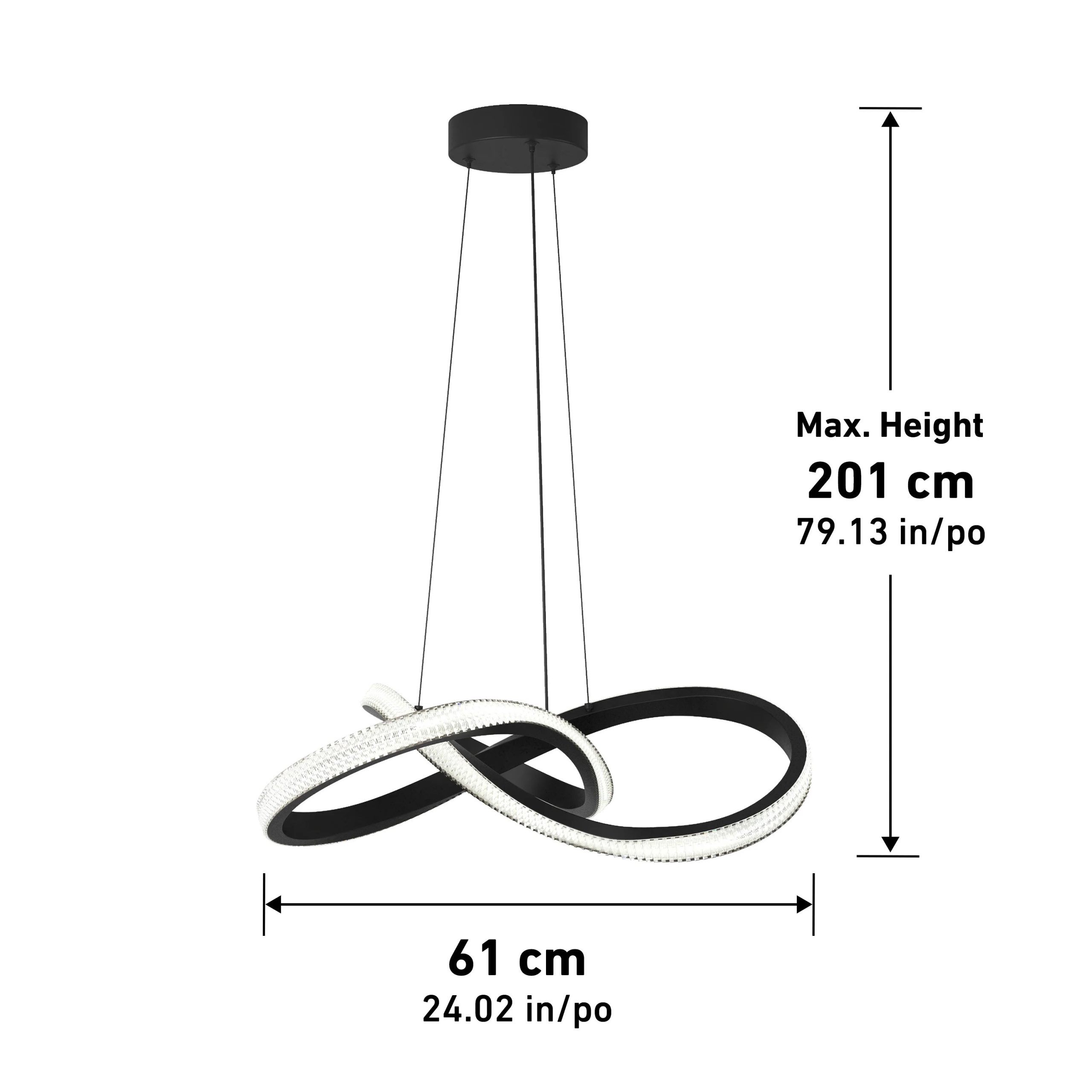 Artika Morgan LED contemporary pendant light 5 CCT - Image 15