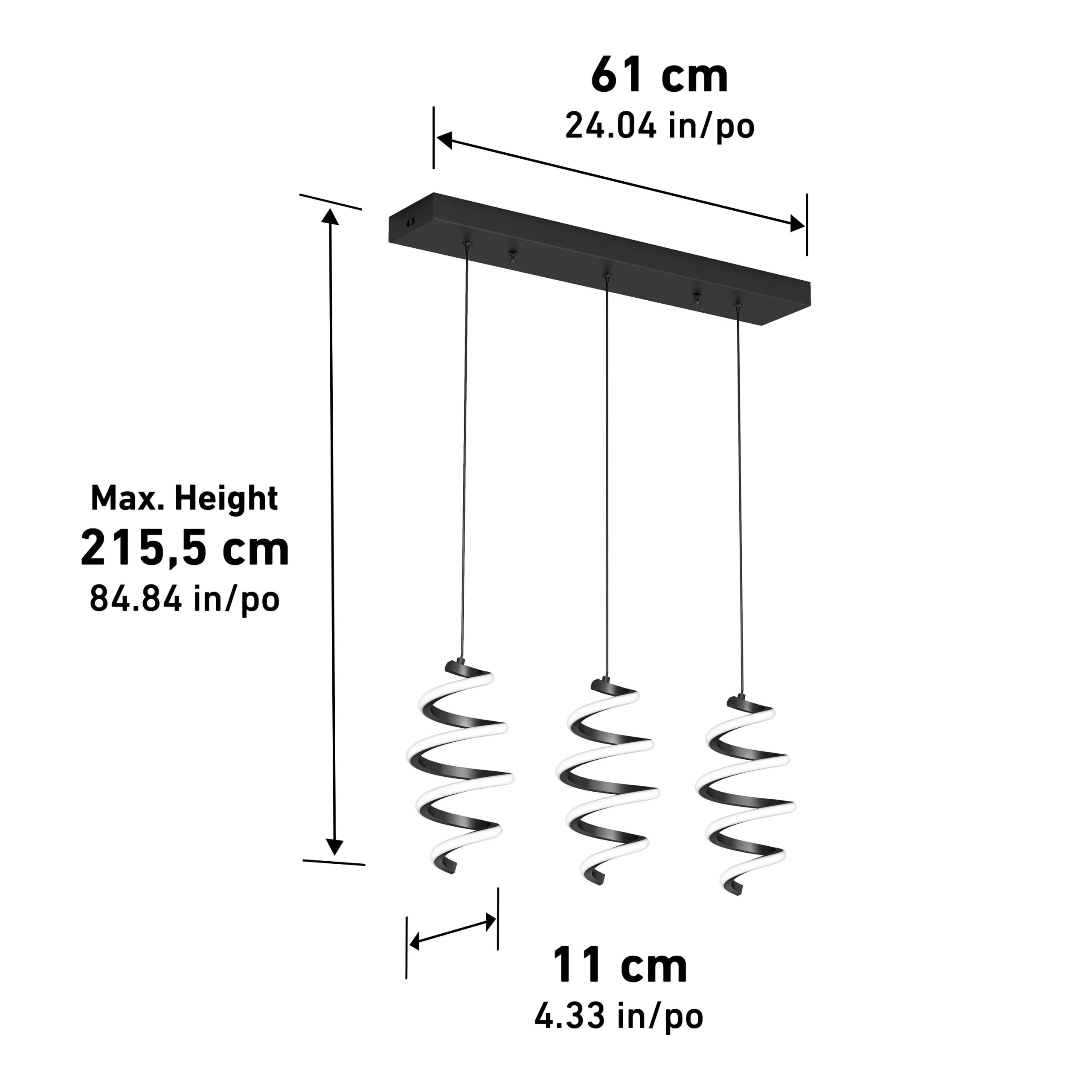 Artika Chorus 3-light LED pendant light 5 CCT - Image 10