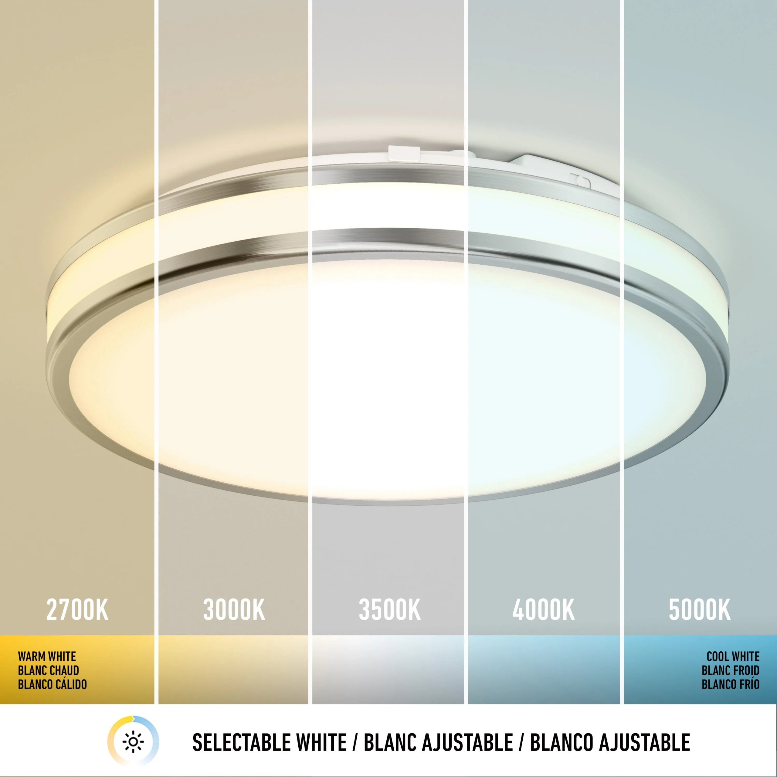 Artika Hemisphere 15 in. (38 cm) Modern LED Flush Mount Ceiling Light 5 CCT - Image 14