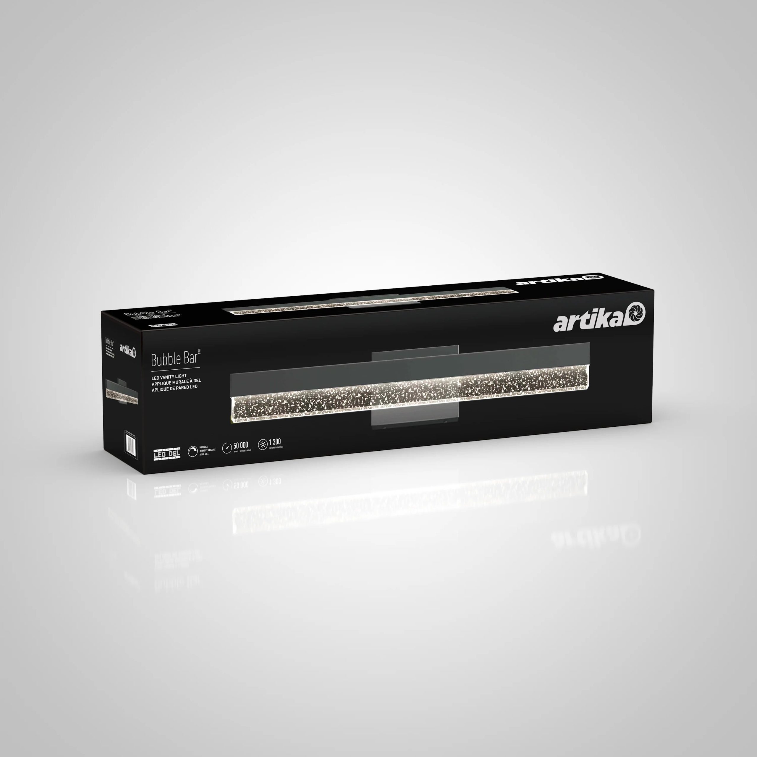 Artika Bubble Bar 27-in (69 cm) Integrated LED Vanity Light Bar for Bathroom - Image 6