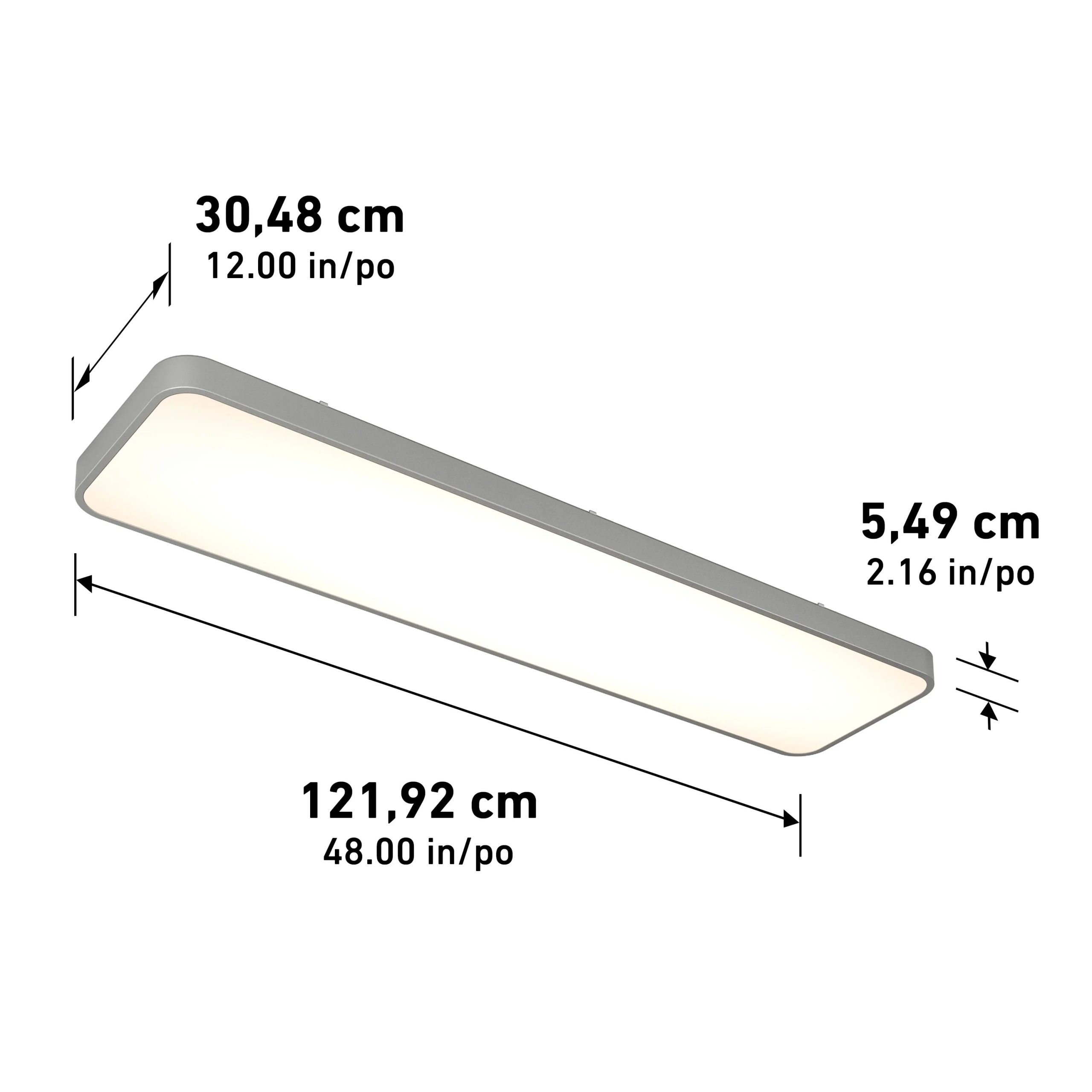 Artika Europa 48 in. x 12 in. (122 x 30 cm) Modern Flush Mount Ceiling Light- with remote - Image 25