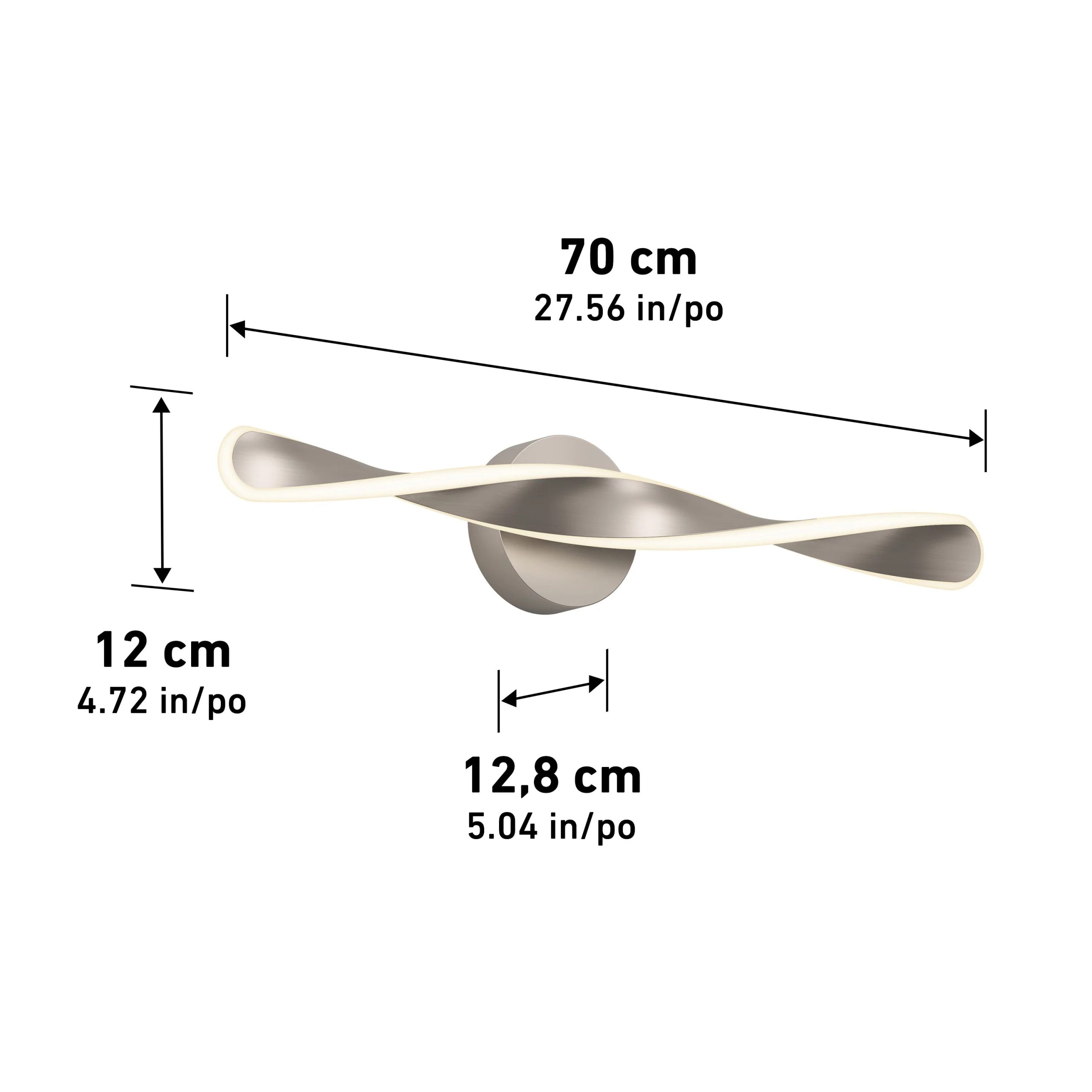 Artika Finley 28-in (70 cm) Integrated LED 3-CCT Vanity Light Bar for Bathroom - Image 30