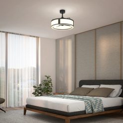 Alternative view of Artika Huxley 23 in. (59 cm) LED modern fandelier ceiling fan with light