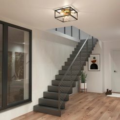 Alternative view of Artika Griffintown 3-light 14 in. (36 cm) Modern LED Flush Mount Ceiling Light