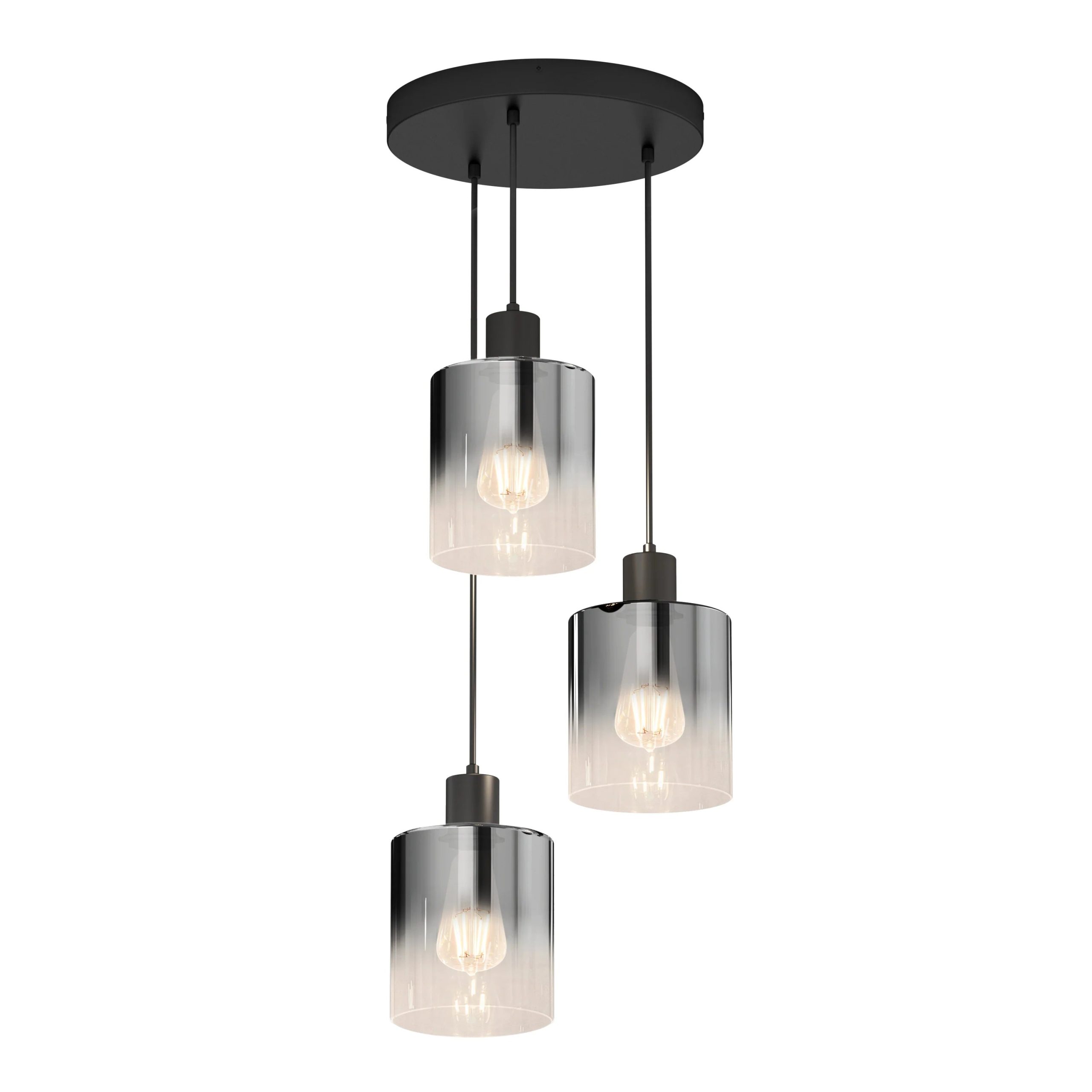 Artika Haze moderns 3-light pendant light glass - Image 12