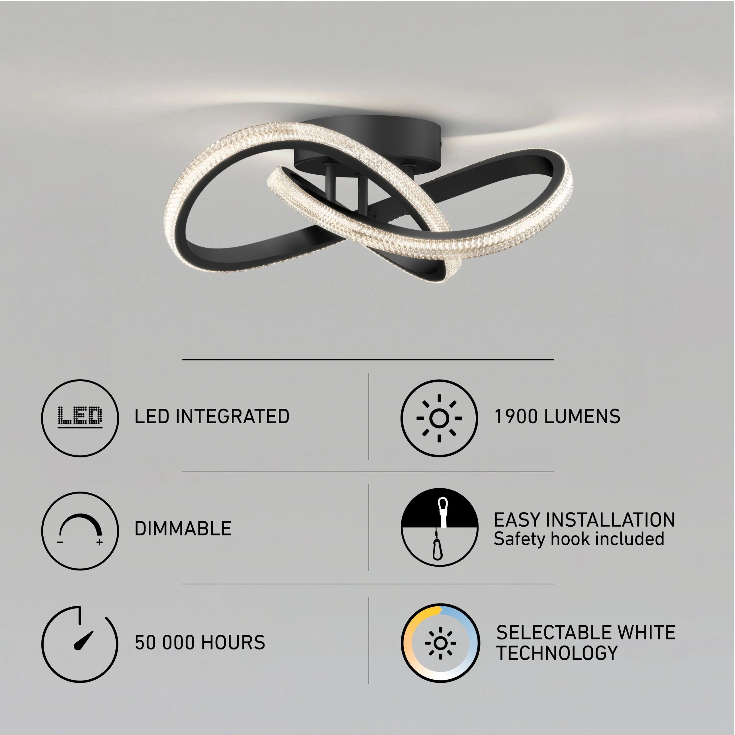 Artika Morgan 13 in. (32 cm) Modern LED Flush Mount Ceiling Light 5 CCT - Image 7
