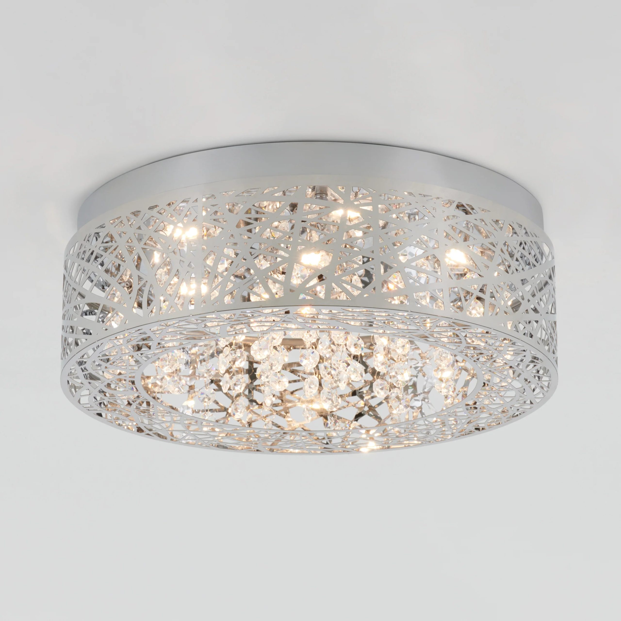 Artika Crystal Nest 15 in. (38 cm) LED Flush Mount Ceiling Light