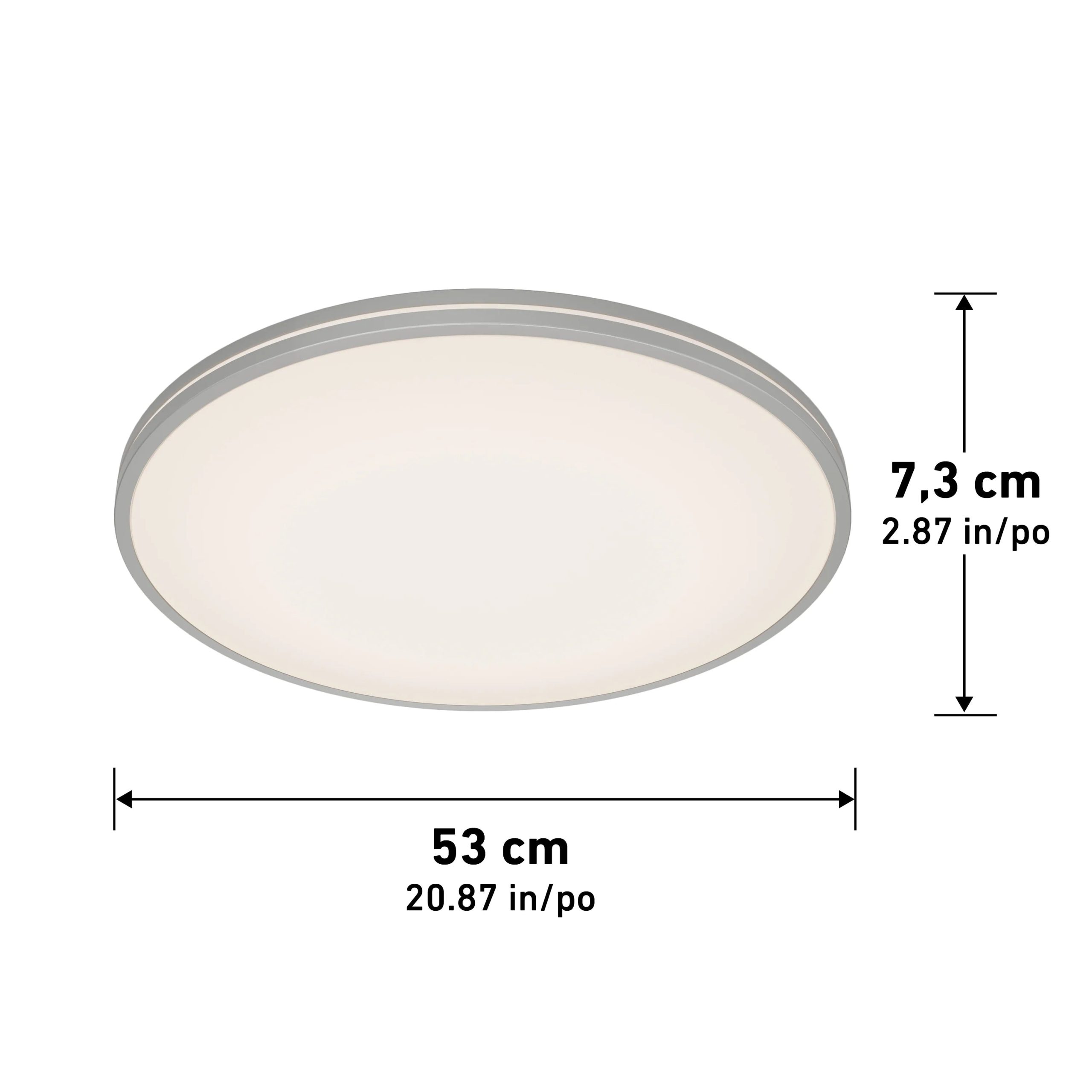 Artika Athos 21 in. (53 cm) Modern LED Flush Mount Ceiling Light - with remote - Image 24