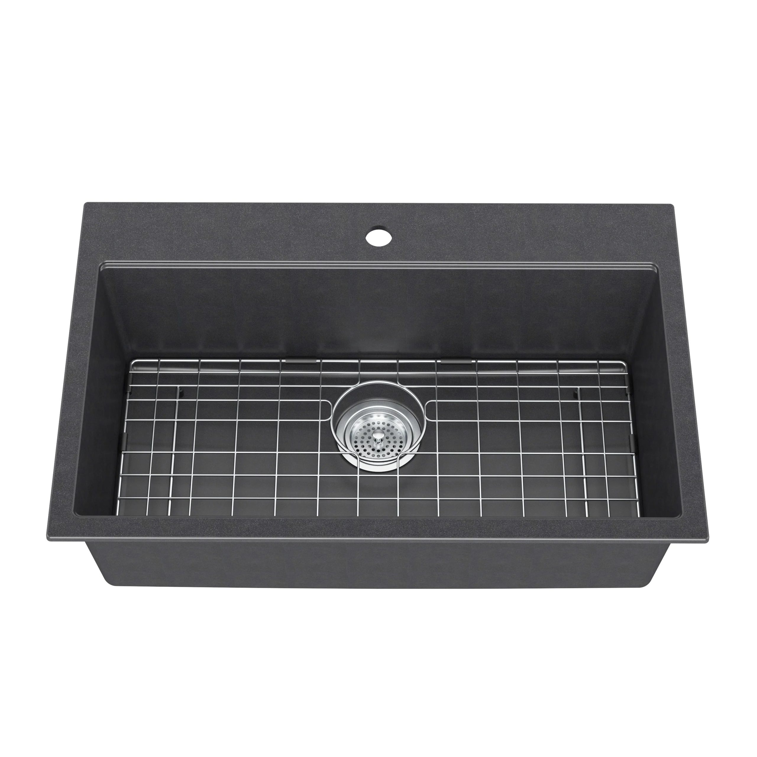 Artika Baycrest 33 in. (84 cm) Single Bowl Kitchen Sink Black - Image 4