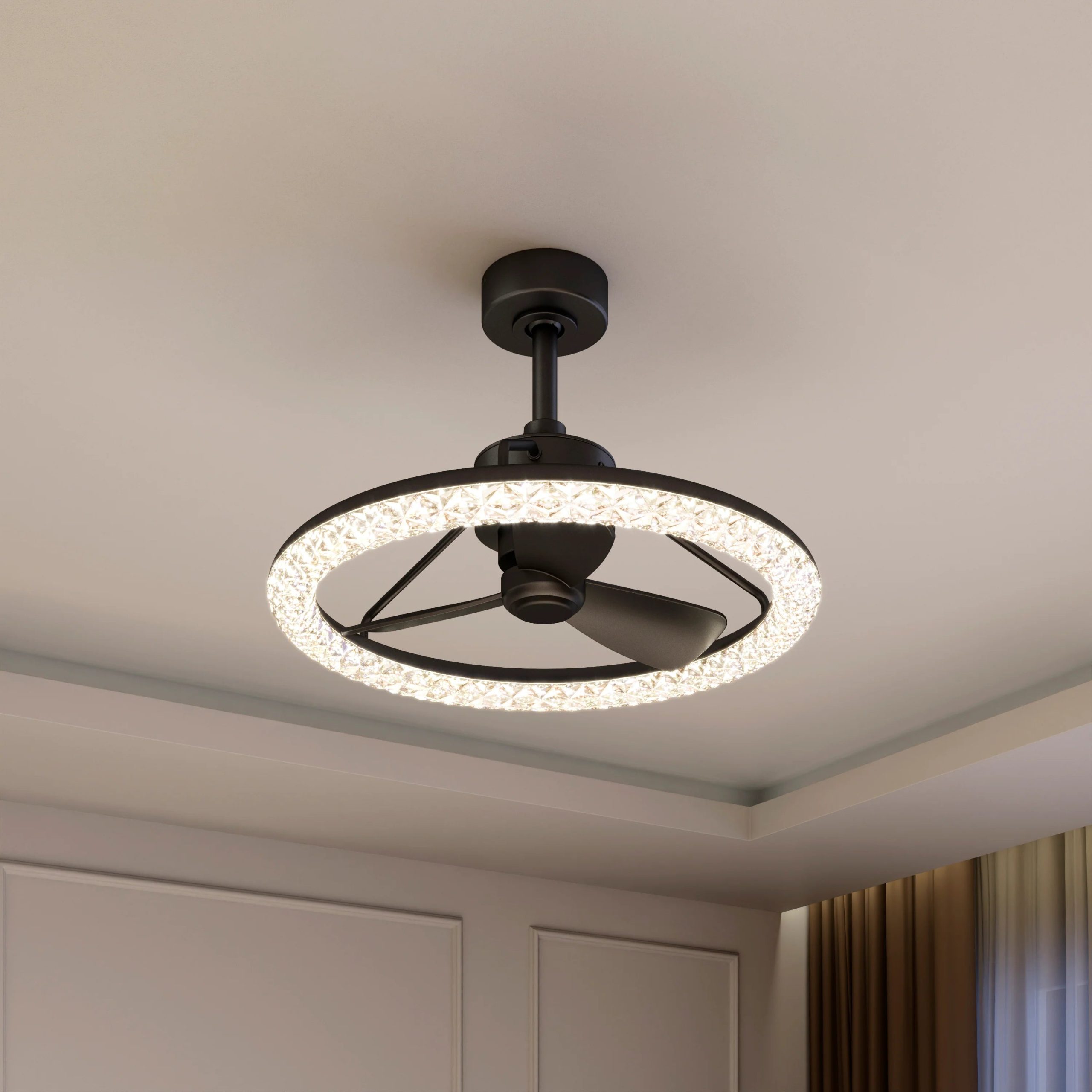 Artika Carat 23 in. (58 cm) LED modern fandelier ceiling fan with light - includes remote - Image 10