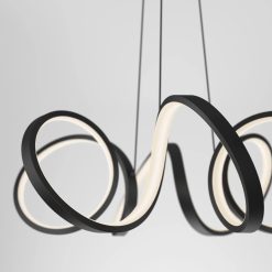 Alternative view of Artika Swirl Ribbon LED pendant light
