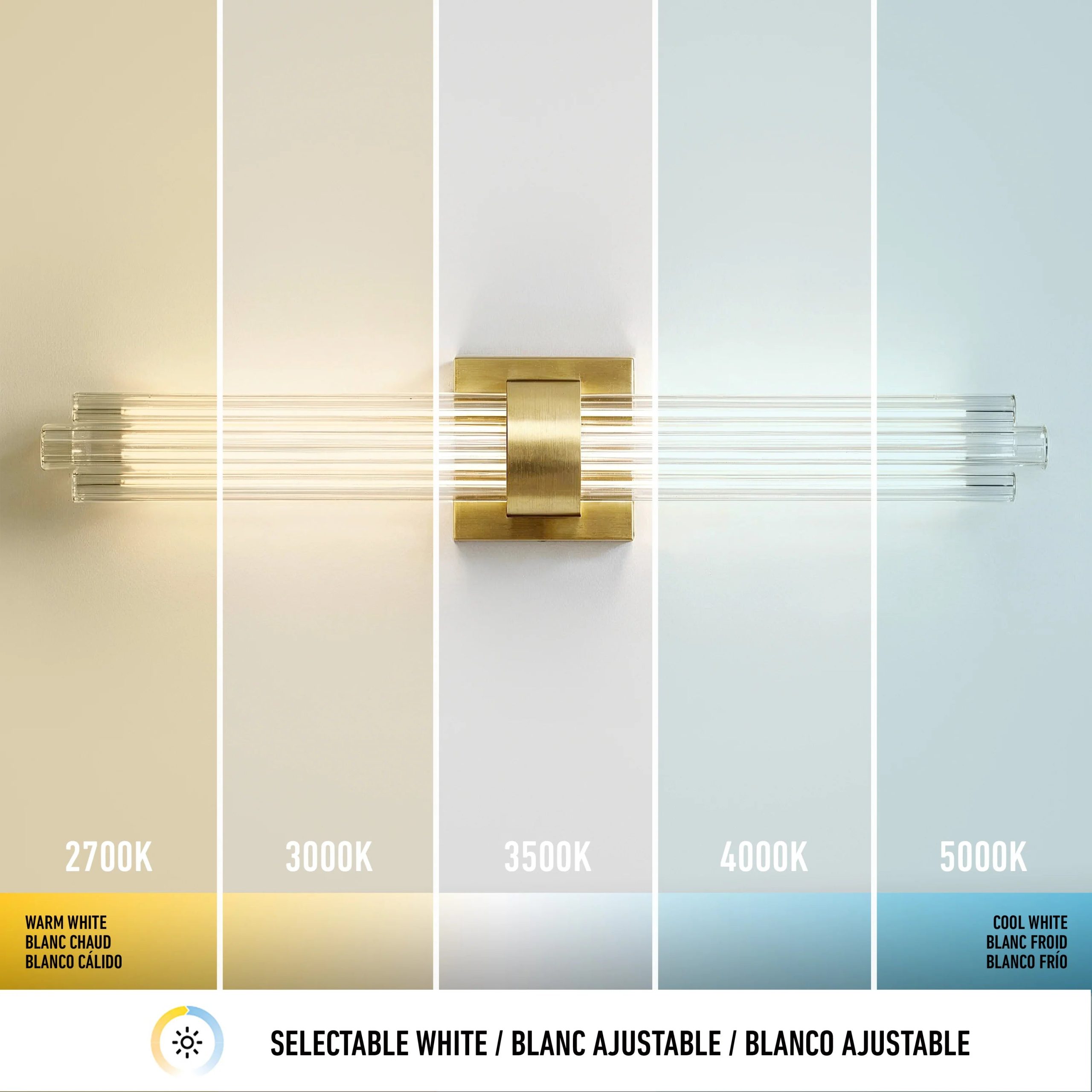 Artika Dorado 27 in. (69 cm) 1-Light LED Wall Vanity 5CCT - Image 28