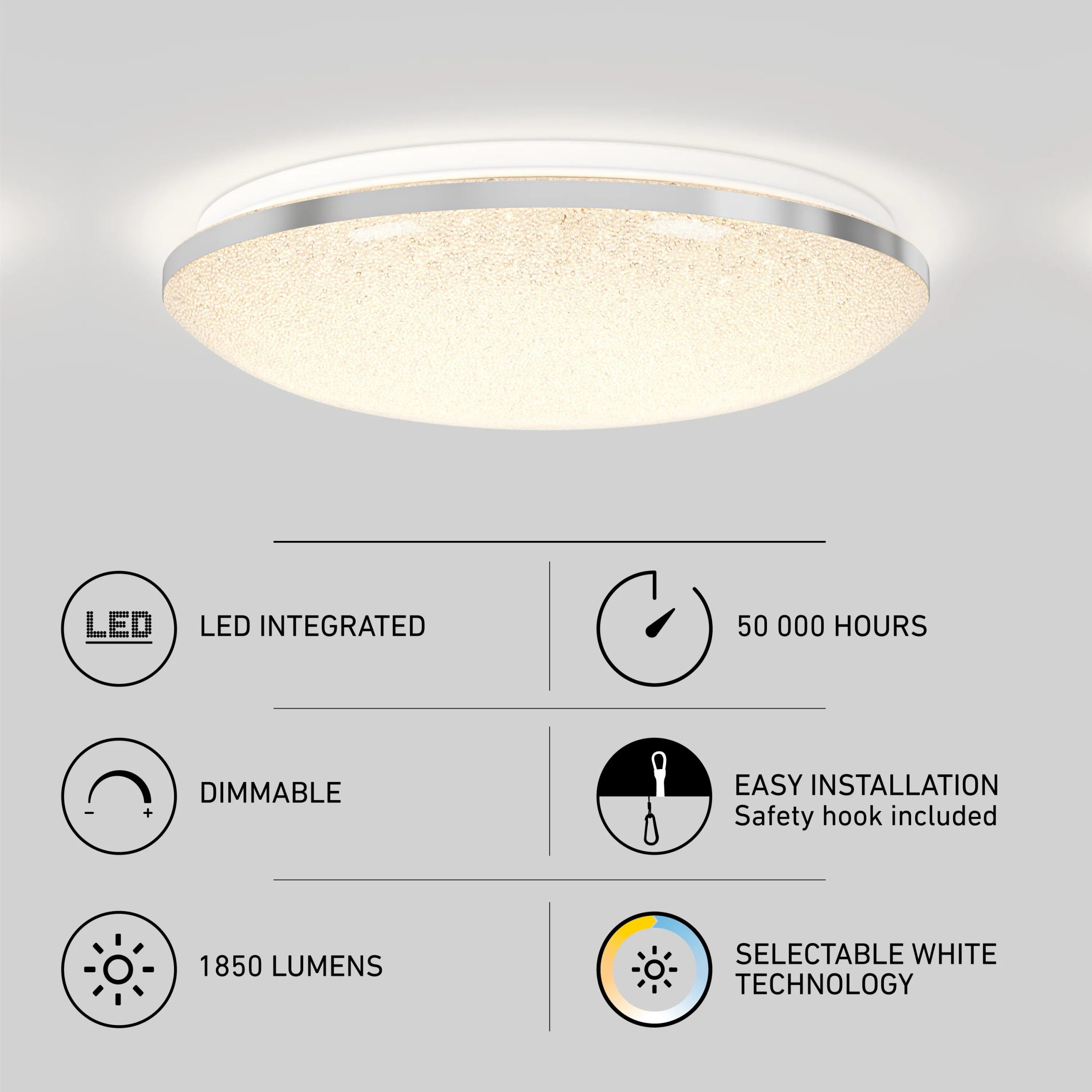 Artika Sparkle 15 in. (38 cm) Modern LED Flush Mount Ceiling Light 5 CCT - Image 16