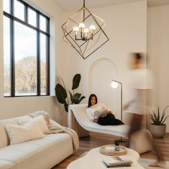 Alternative view of Artika Peyton LED modern mid-century pendant light