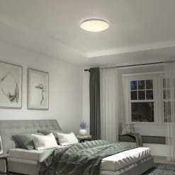 Alternative view of Artika Sparkle 18 in. (45 cm) Modern LED Flush Mount Ceiling Light - With Remote