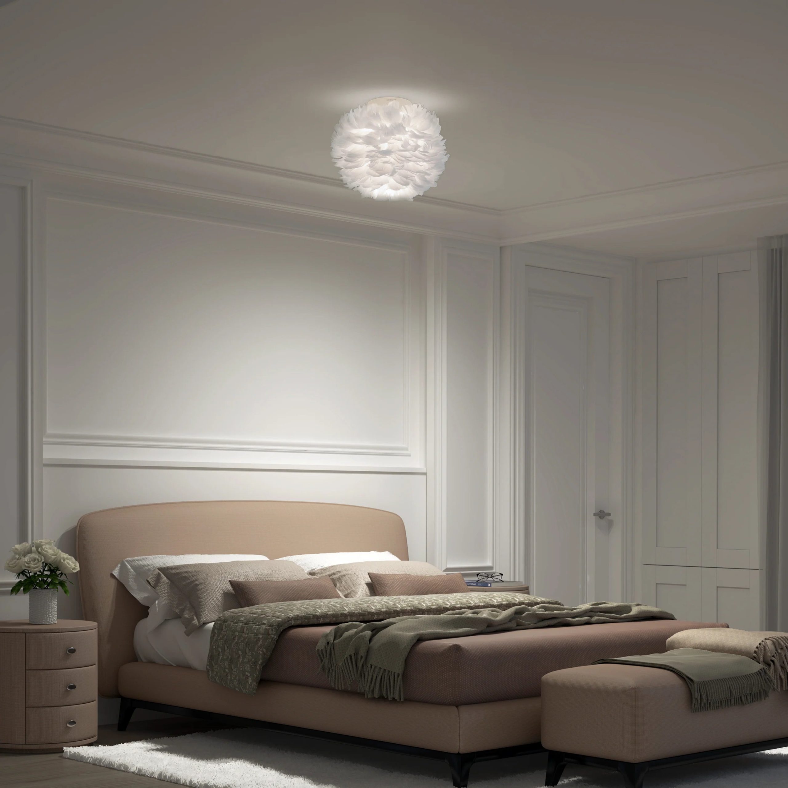 Artika Plume 12 in. (31 cm) Modern LED Flush Mount Ceiling Light - Image 2