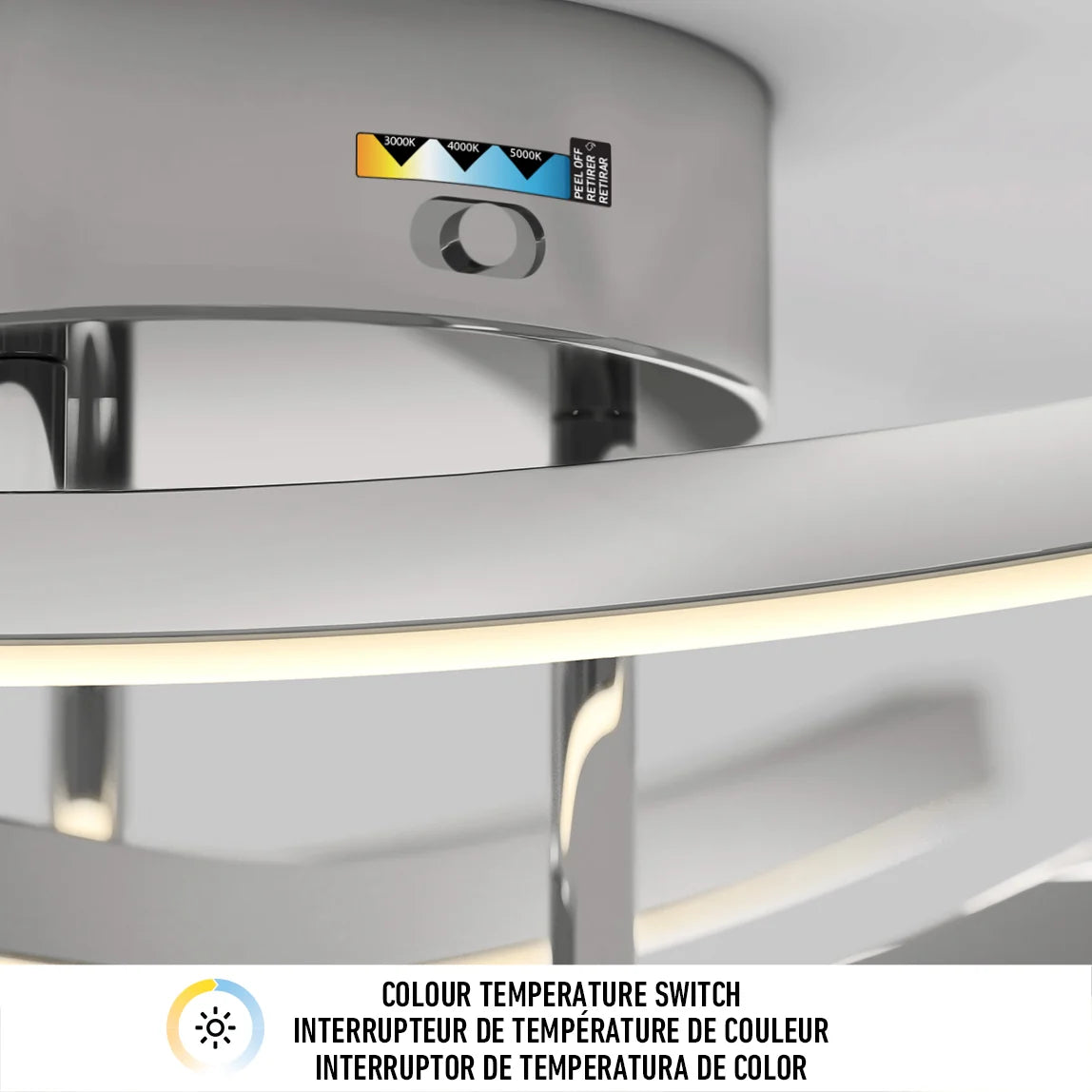 Artika Orly 18 in. (45 cm) Modern LED Flush Mount Ceiling Light 3 CCT - Image 7