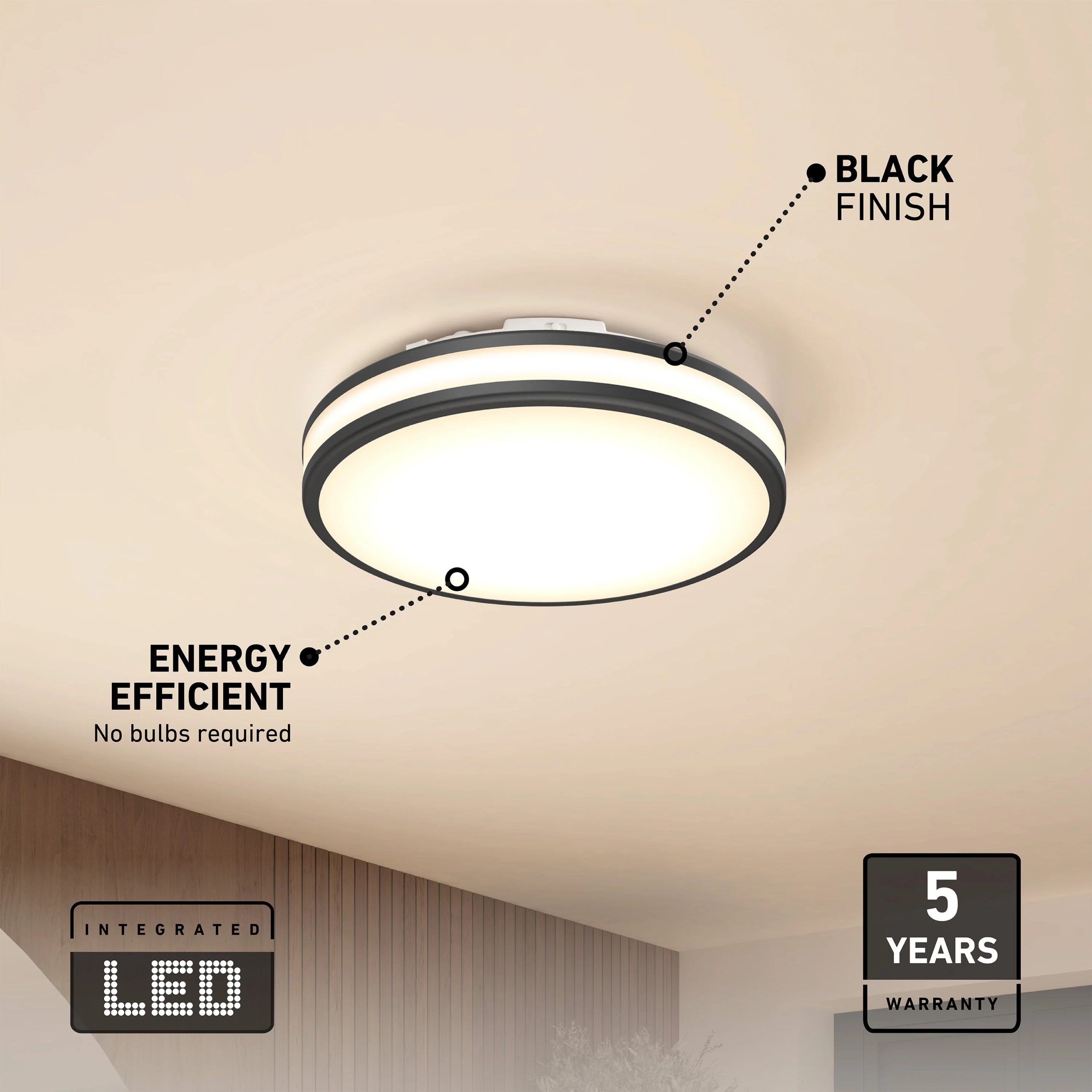 Artika Hemisphere 15 in. (38 cm) Modern LED Flush Mount Ceiling Light 5 CCT - Image 45