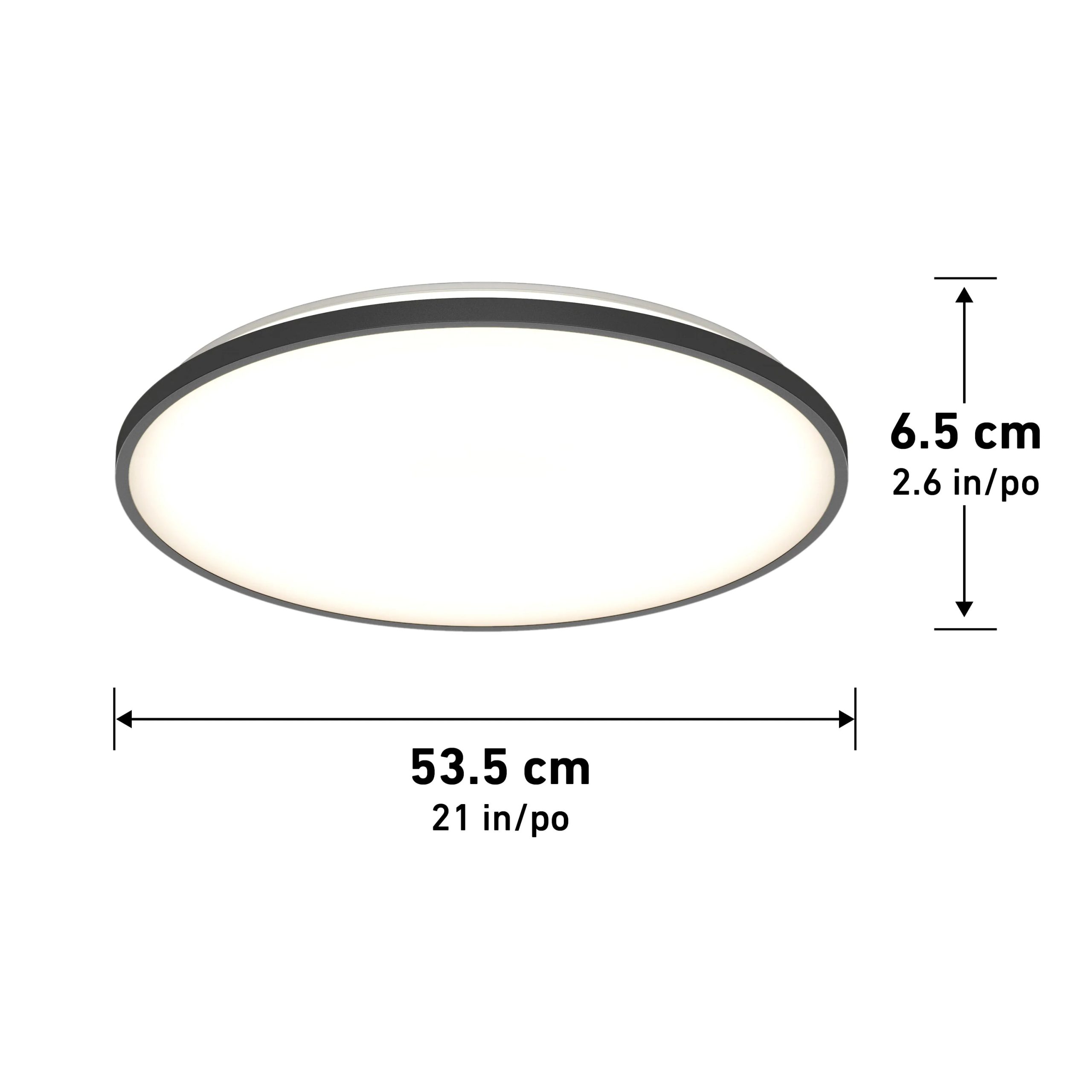 Artika Europa 21 in. (54 cm) Modern LED Flush Mount Ceiling Light - with remote - Image 16