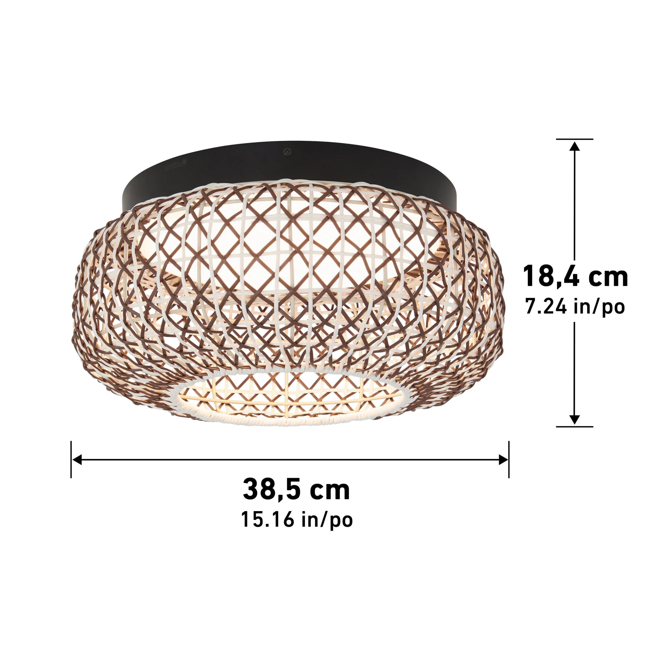 Artika Benson 15 in. (39 cm) Modern LED Flush Mount Ceiling Light 5 CCT - Image 6